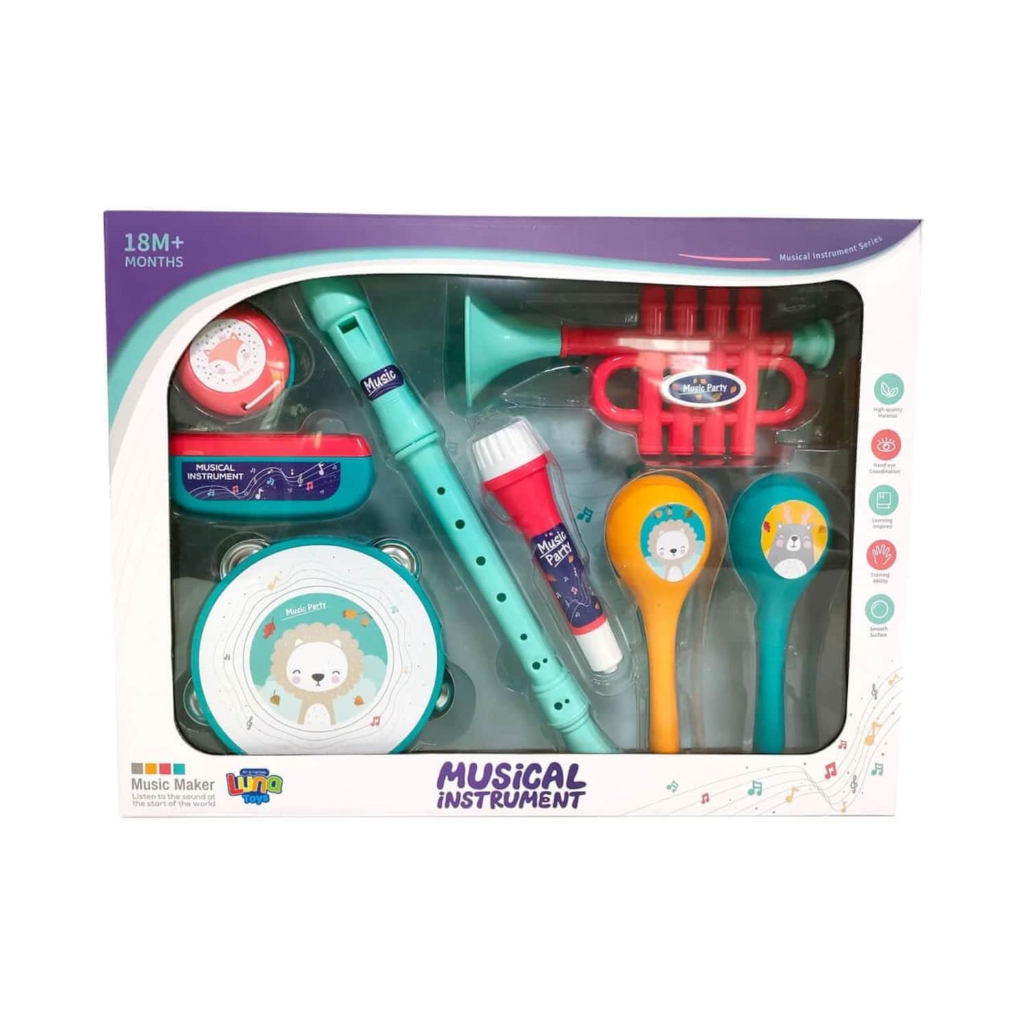 Muusikainstrumentide komplekt 8 tk Luna