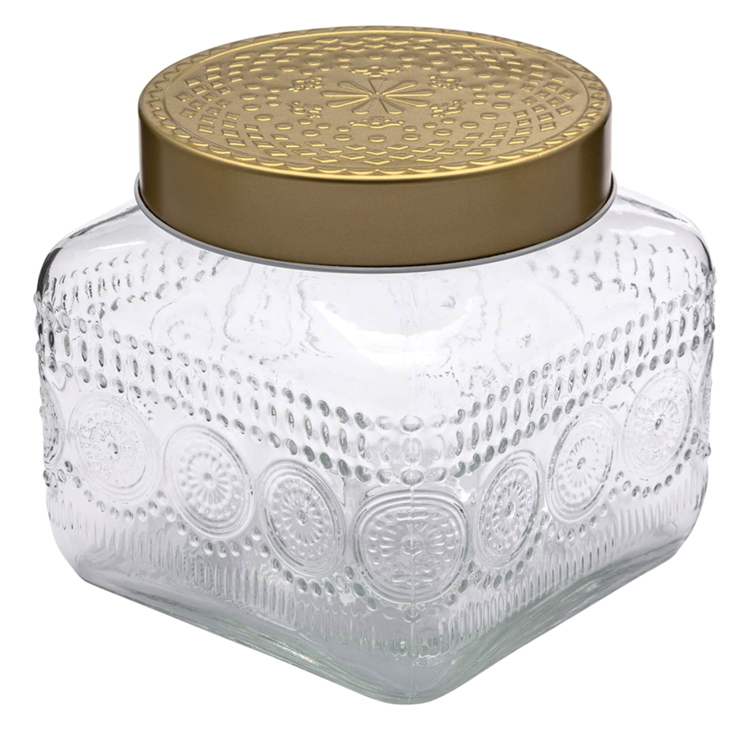 Stikla burka ar vāku 12,5X12,5X12CM CH25