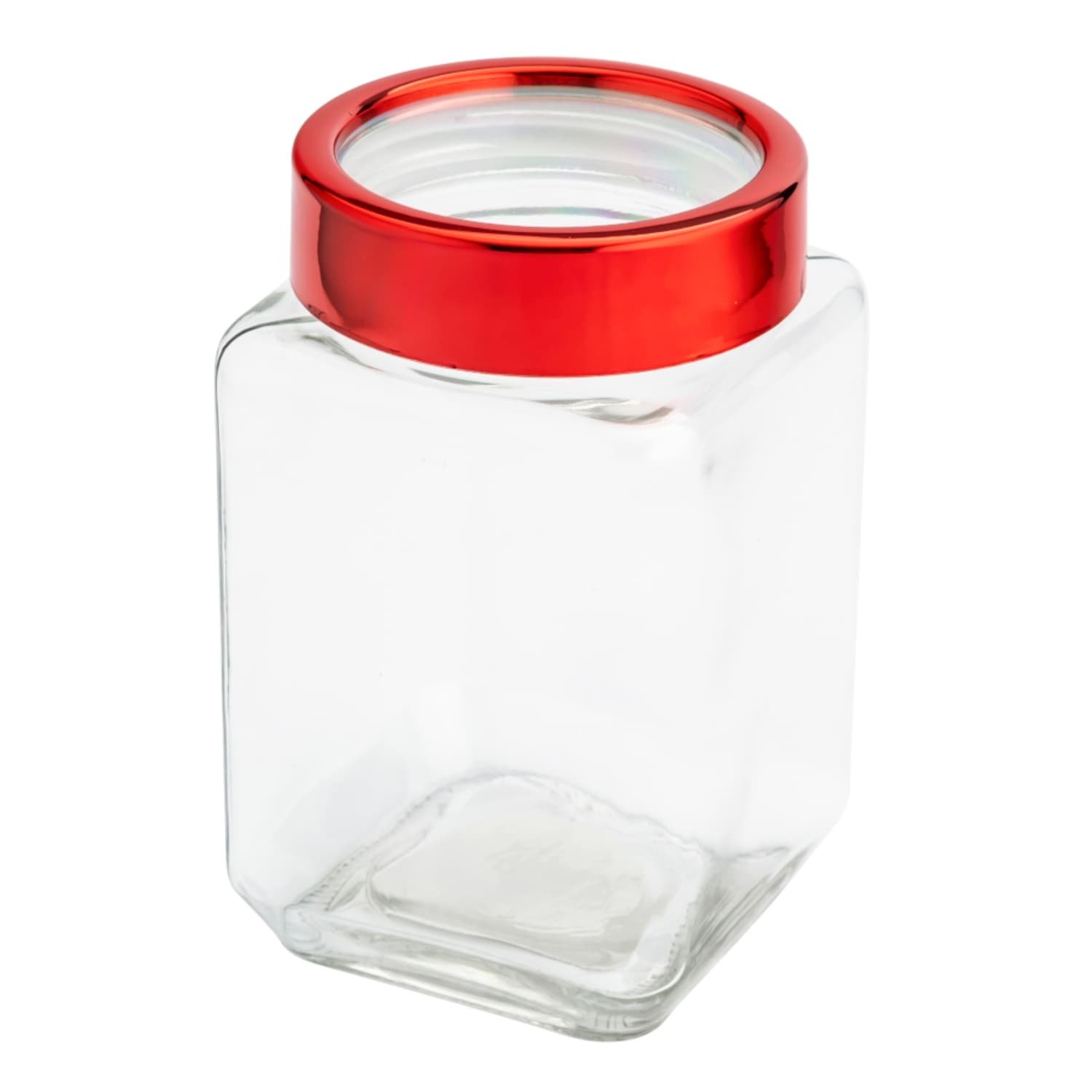 Stikla burka ar sarkanu vāku 700ml CH25