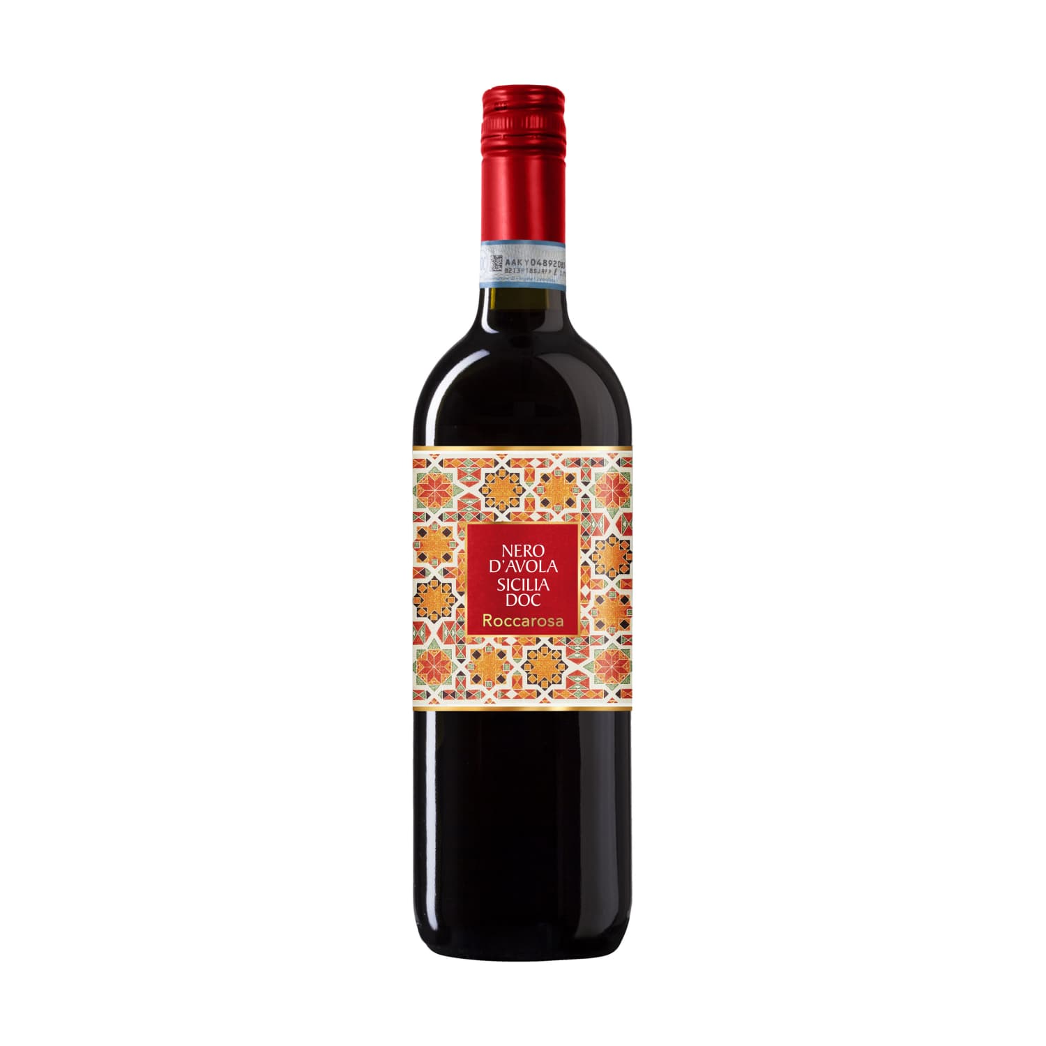 Raud. vynas NERO D'AVOLA SIC., 12,5 %, 0,75 l