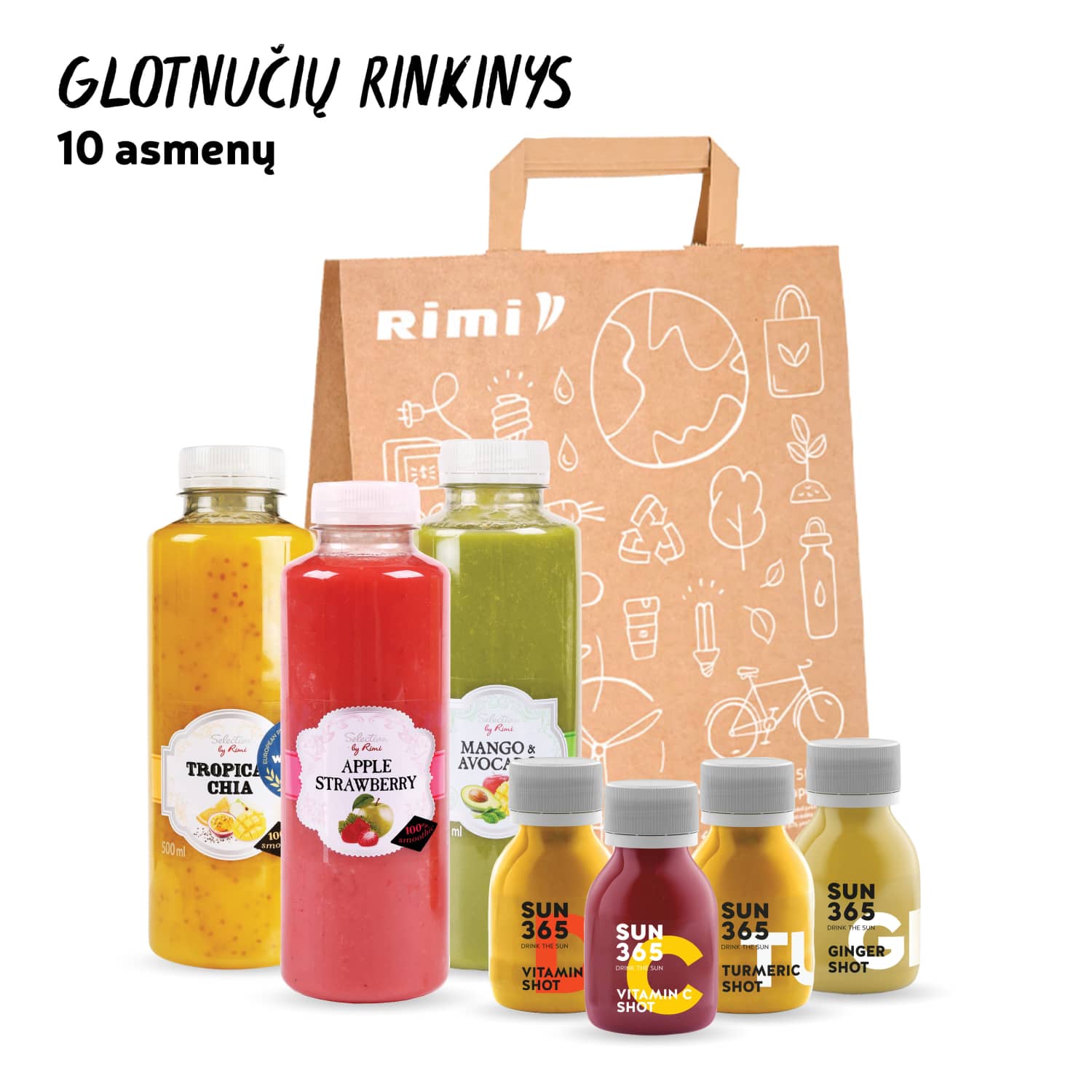 Glotnučių rinkinys (10 asmenų)