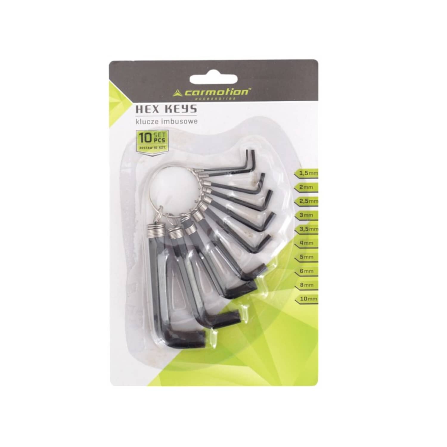 Šešiakampių raktų rink.CARMOTION, 10vnt.