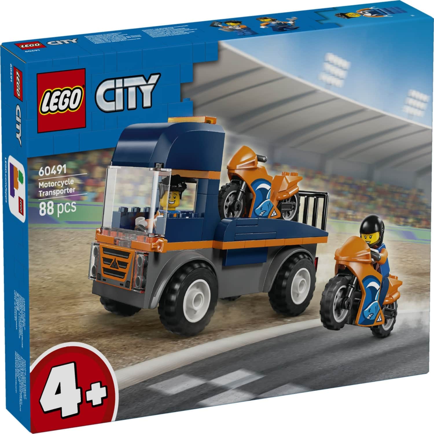 Konstr. Lego Motociklu Pārvadātājs 60491
