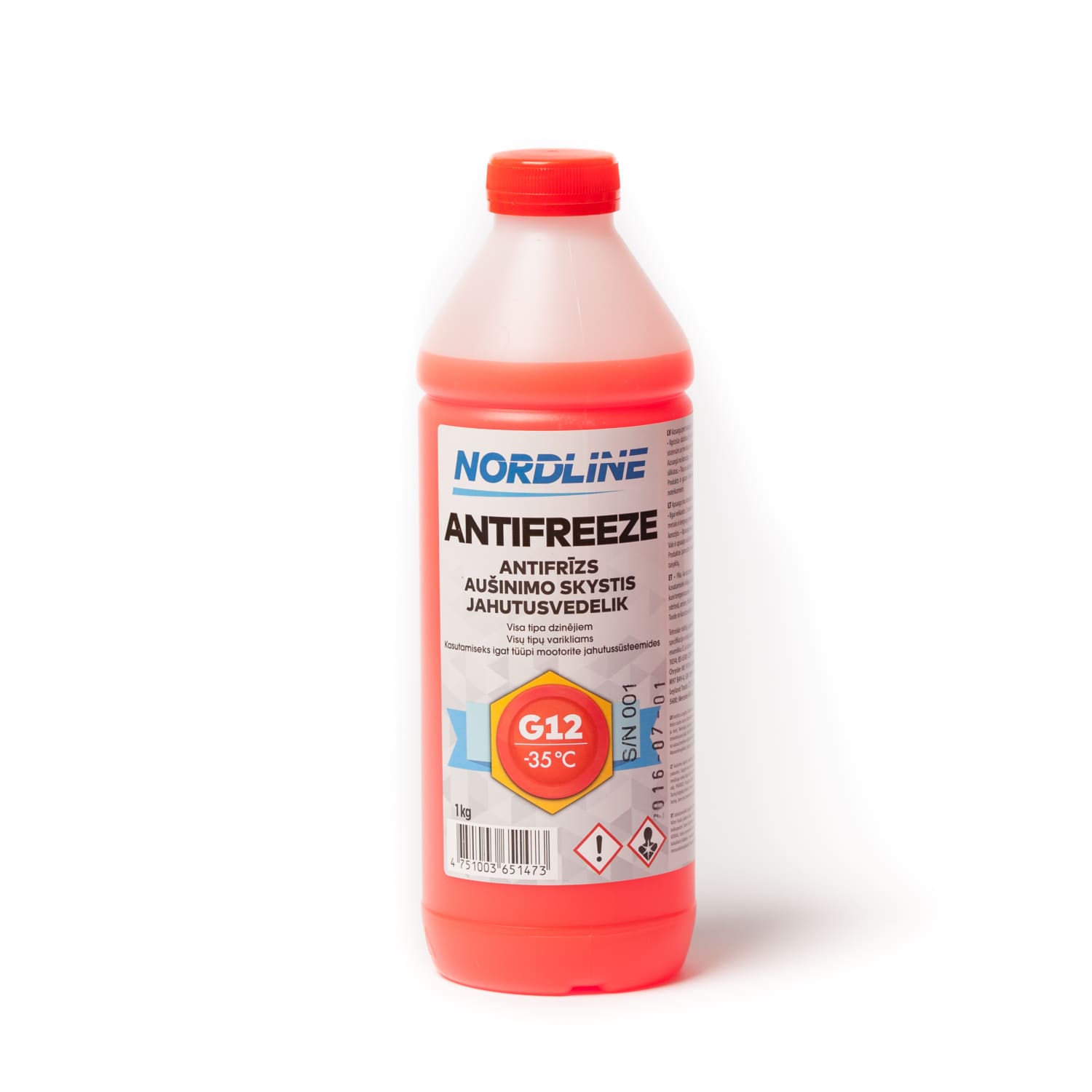 Antifrīzs 1kg Longlife -35 °C  G12 0.93L
