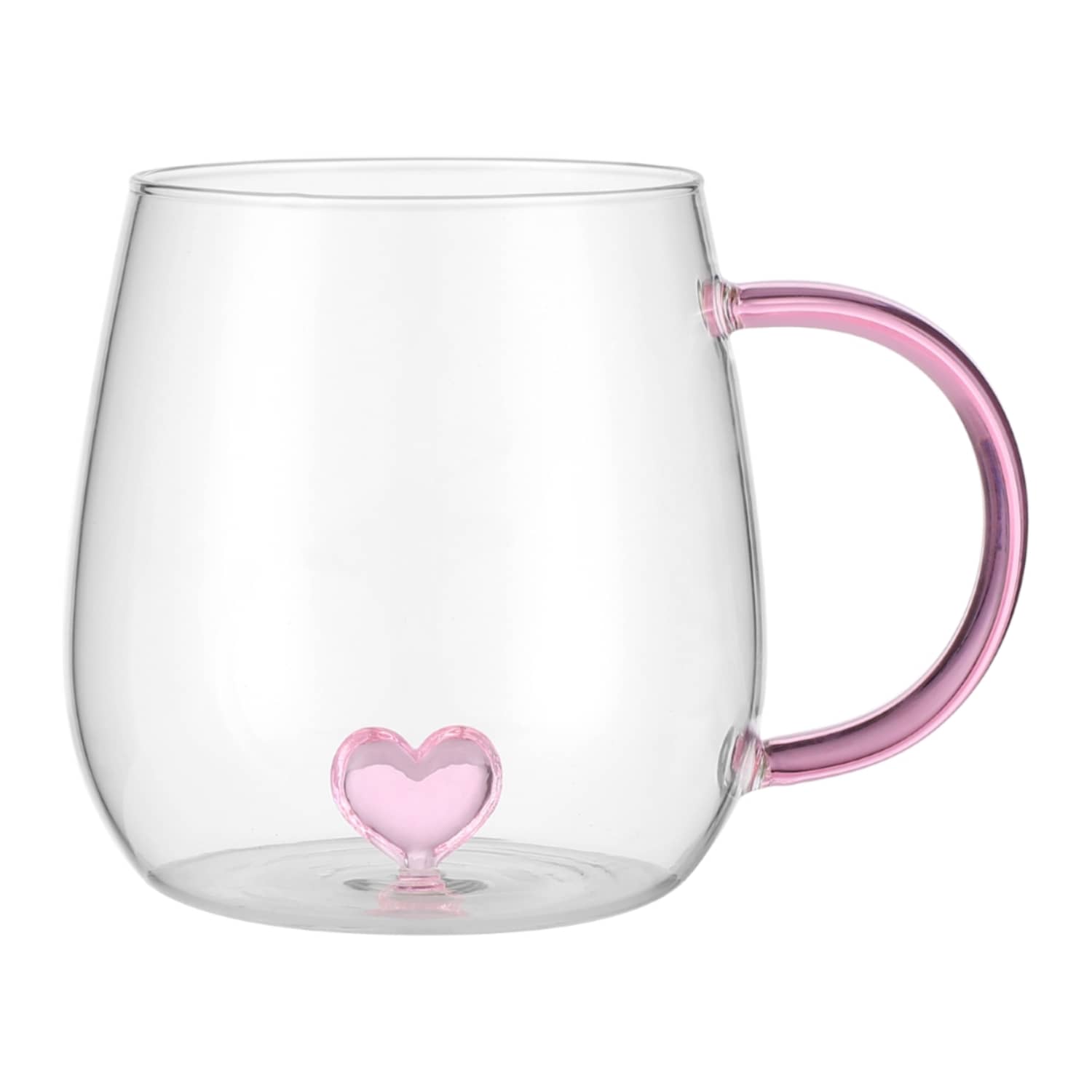 Stikla krūze Heart 450ml VD26