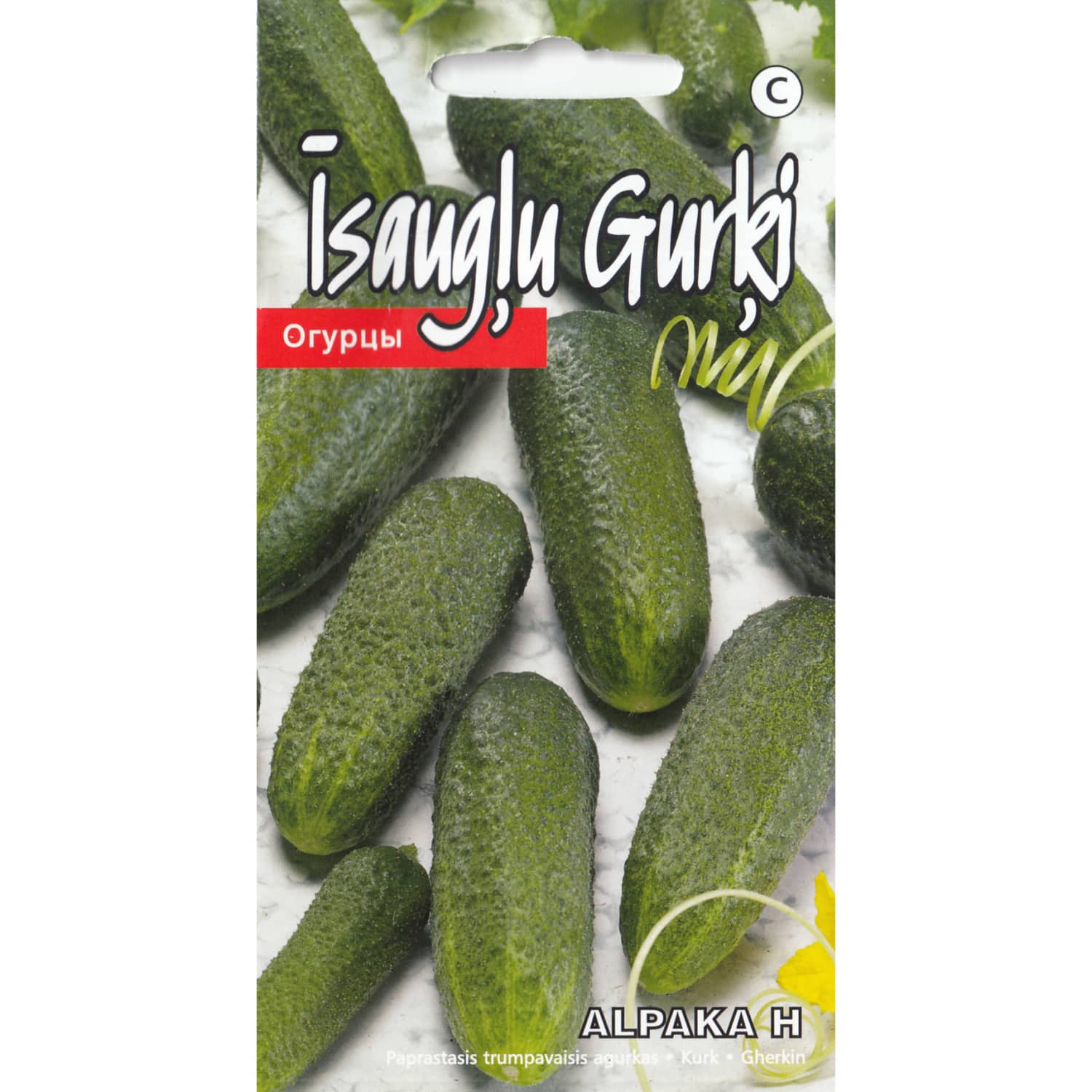 Īsaugļu gurķi Alpaka Kurzemes Sēklas