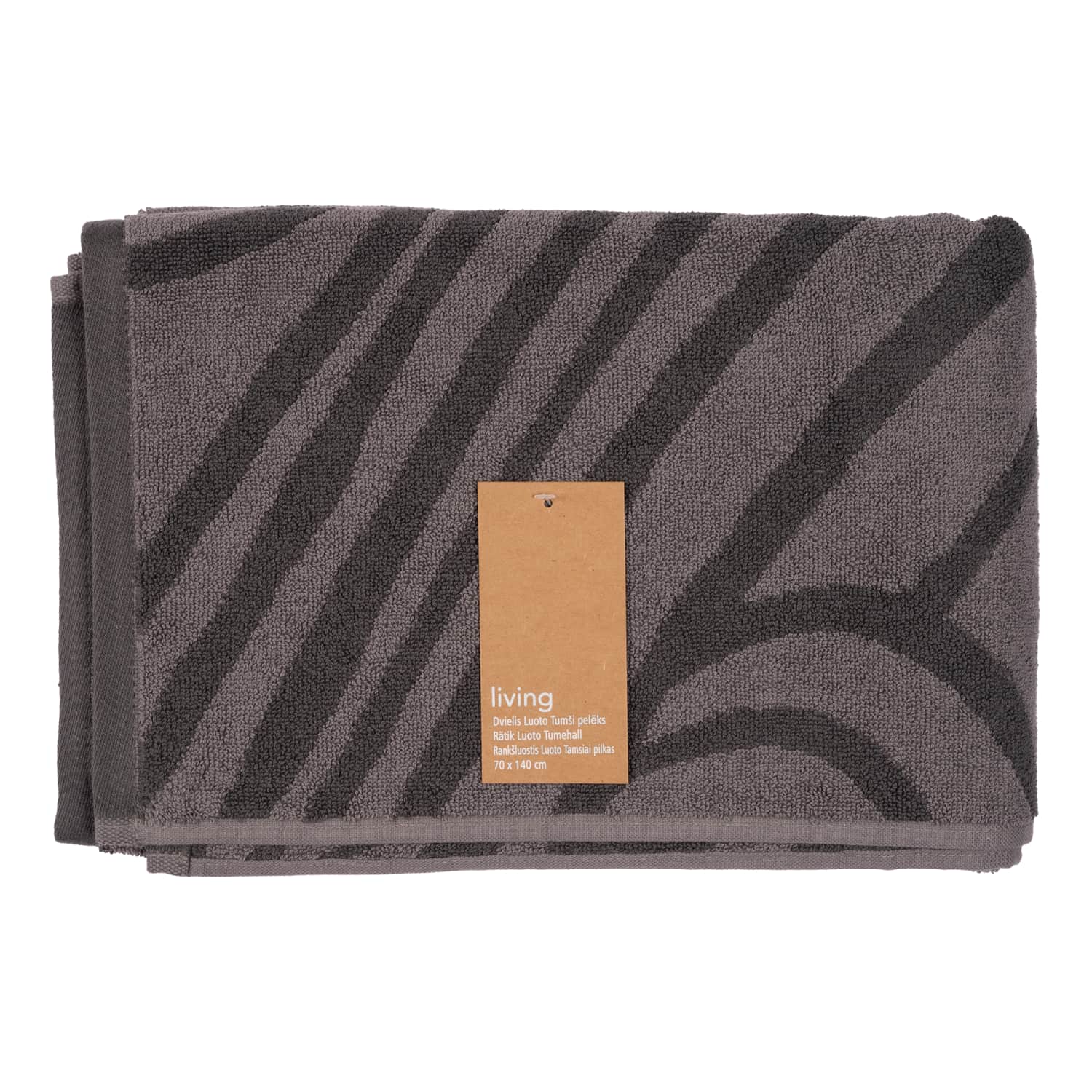 Rankšluostis 70x140cm, tams.pilkas, SS26
