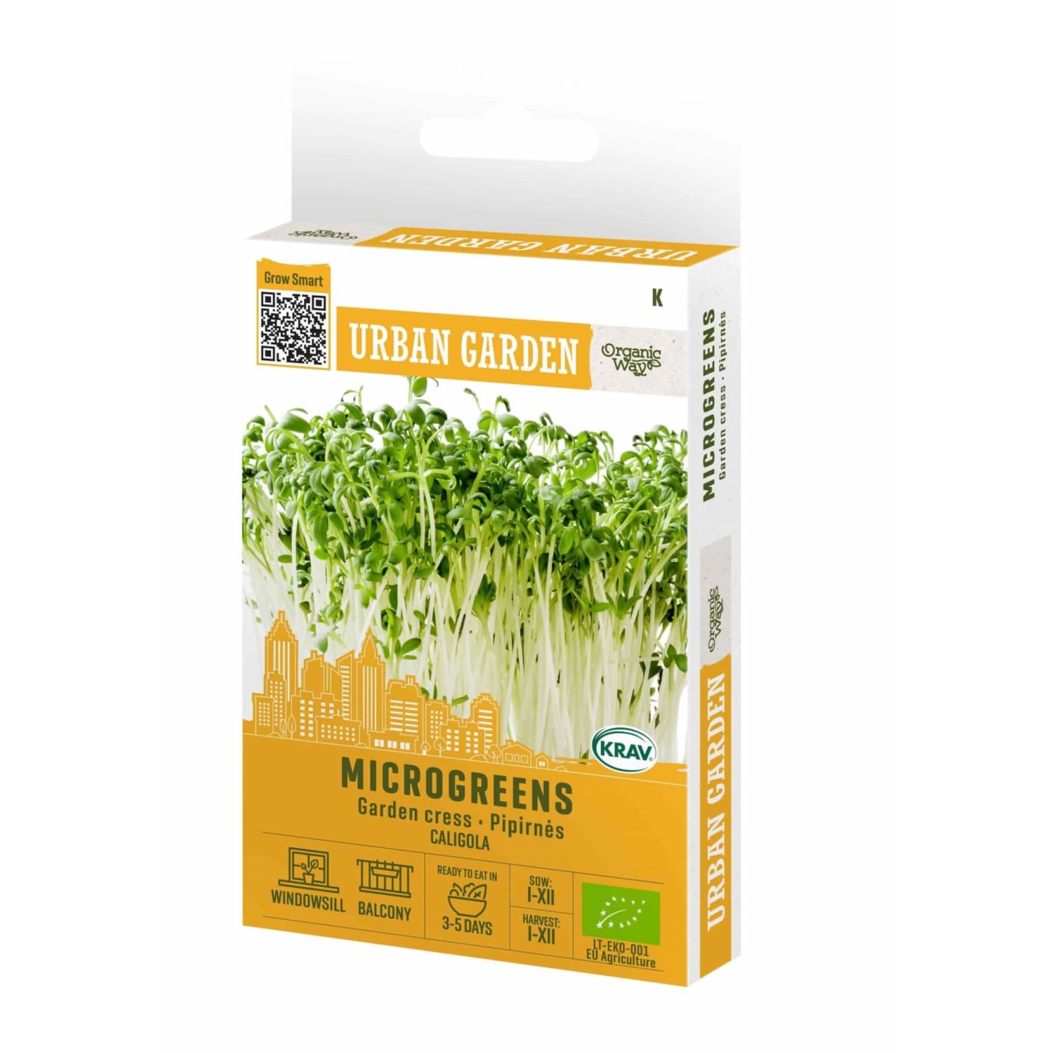 Pipirnės salotos mikrožalumyn. CALIGOLA