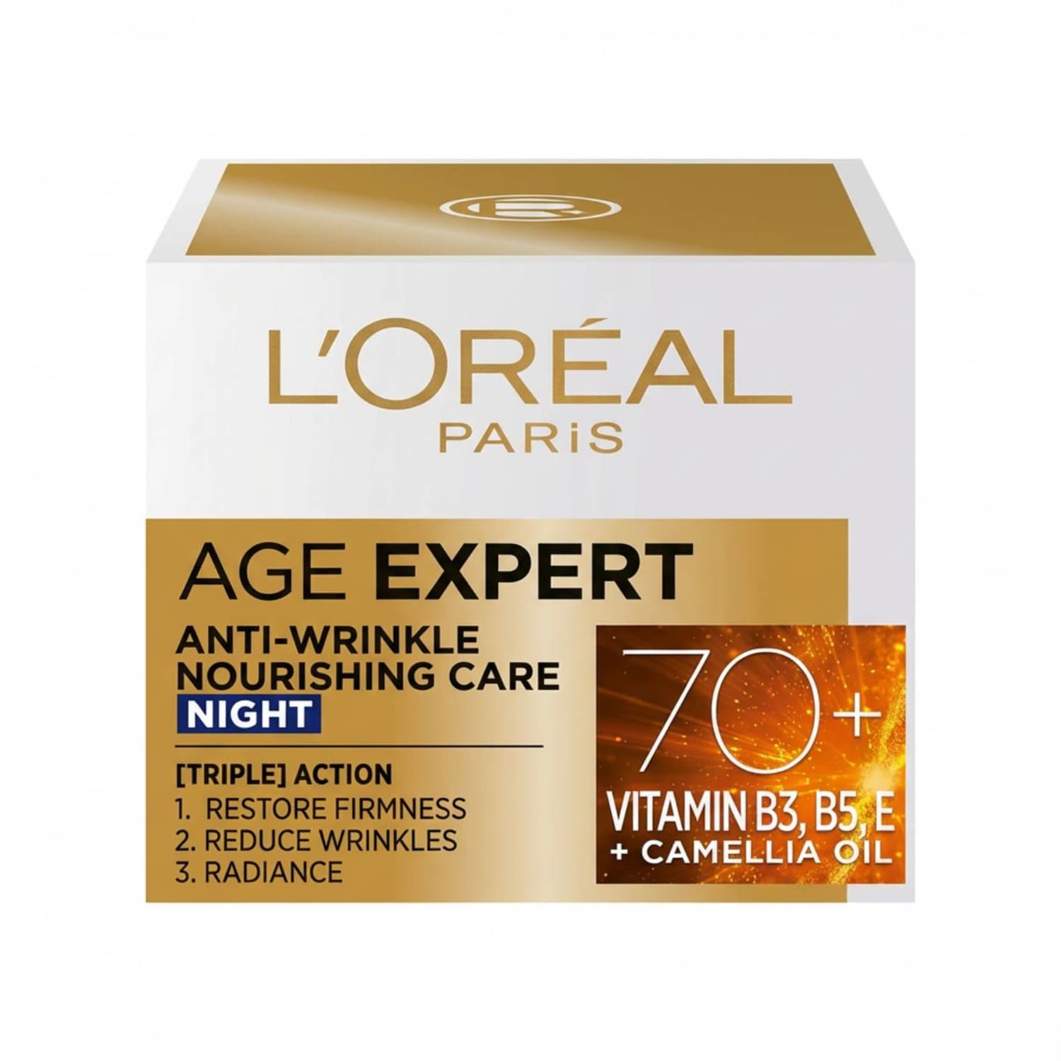 Naktinis veido kremas 70+ AGE EXPERT, 50 ml