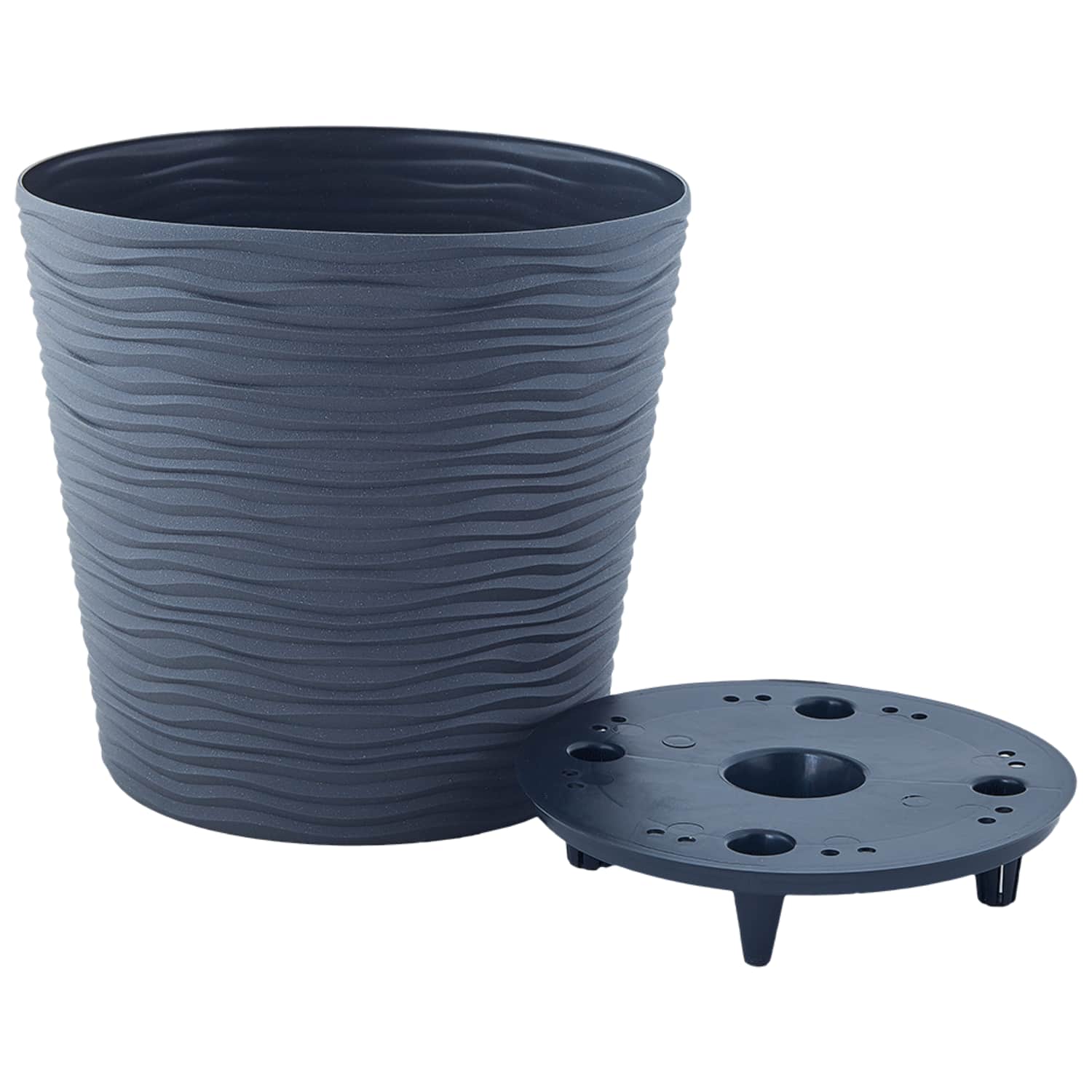 Puķupods Aleana 12cm melns SG26