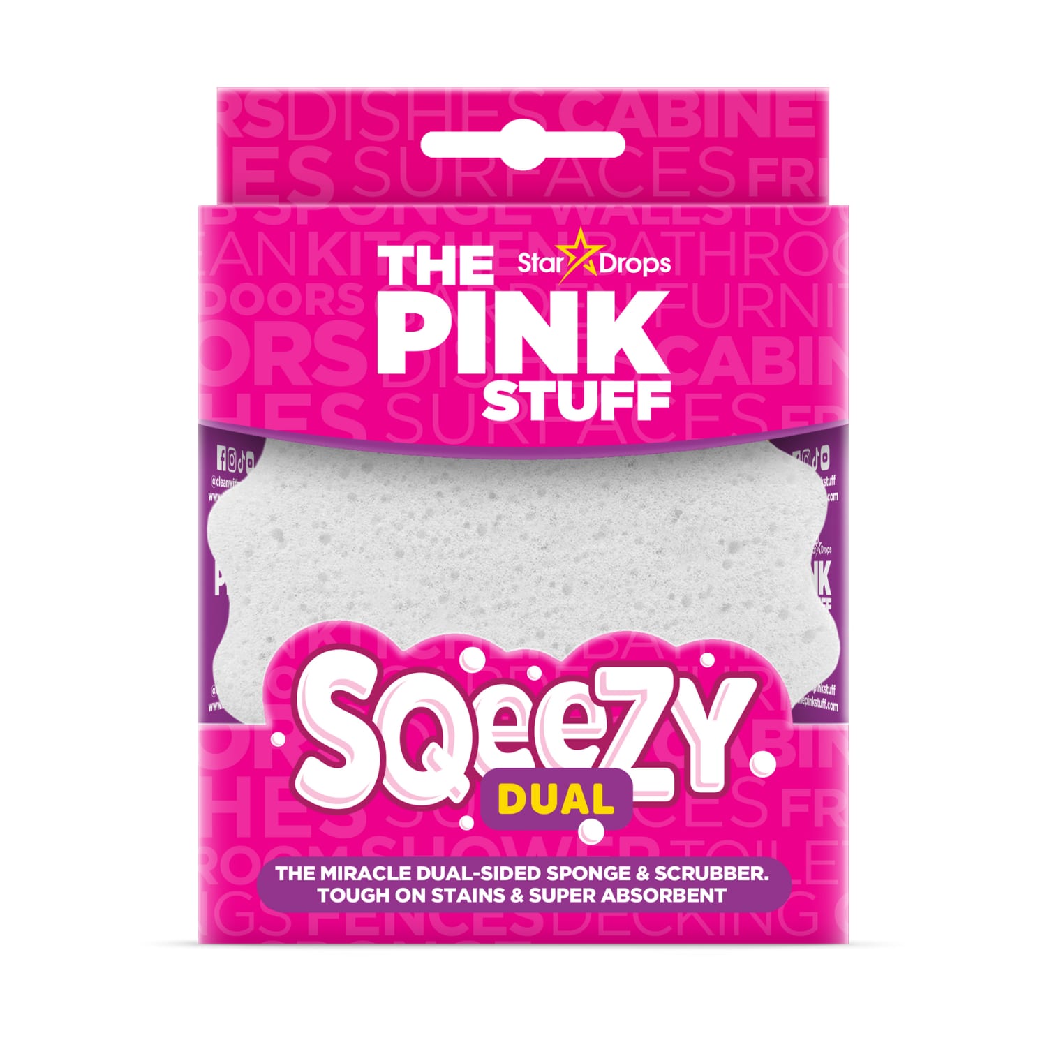 Käsn kahepoolne Pink Stuff SS26