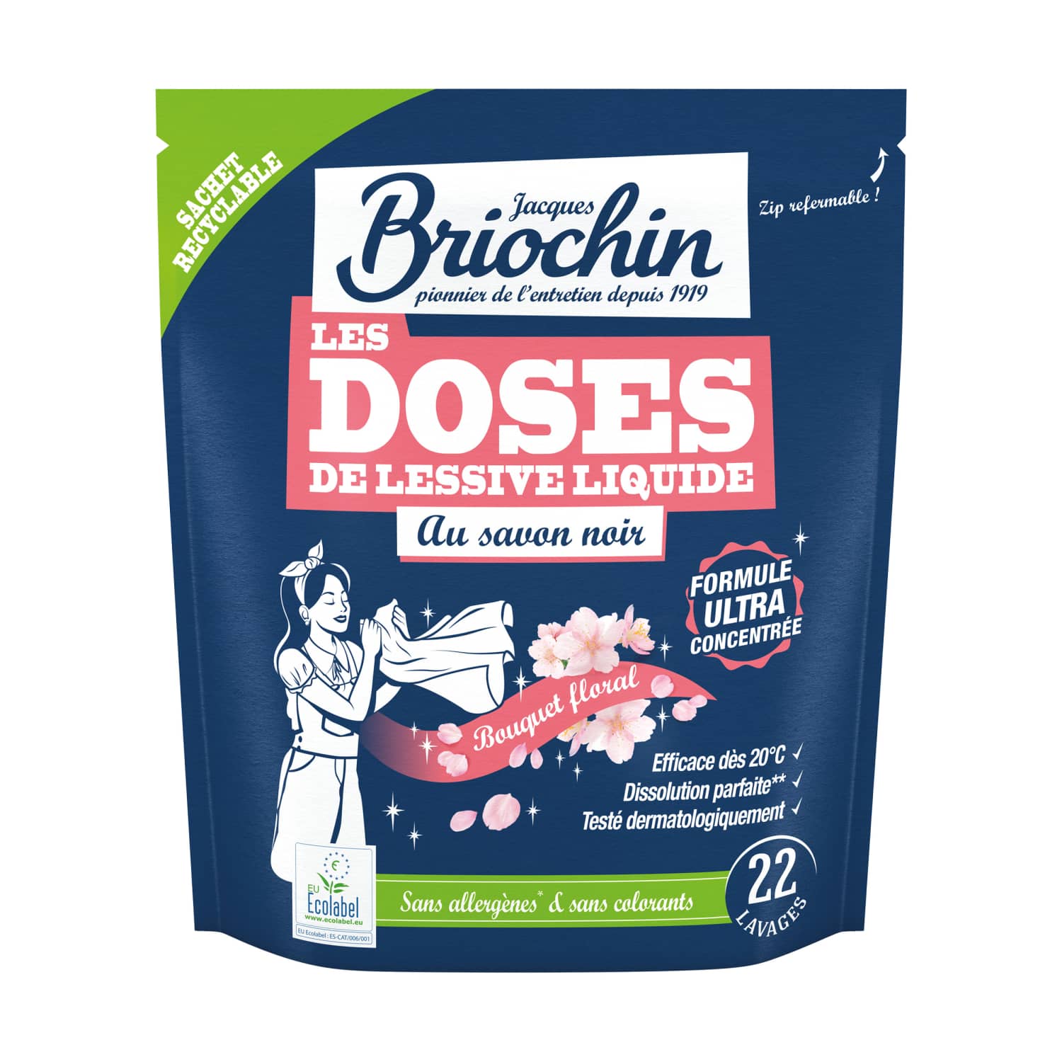 Pesukapslid halli seebiga Briochin 22tk