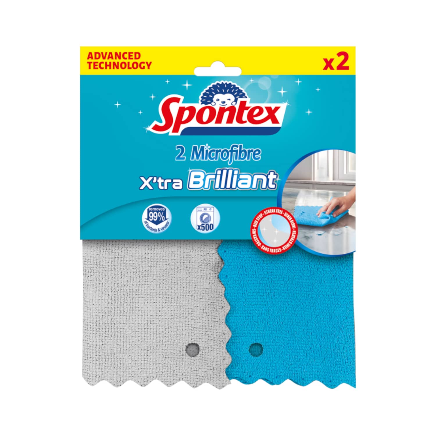 Lupatiņas Spontex Brilliant, 2 gab SS26