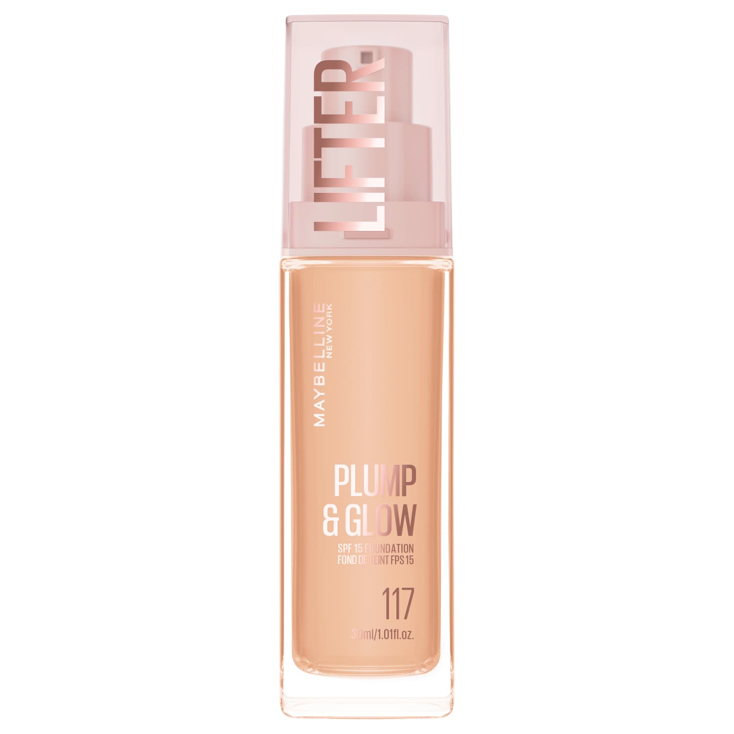 Tonālais krēms Maybelline Plump&Glow 117