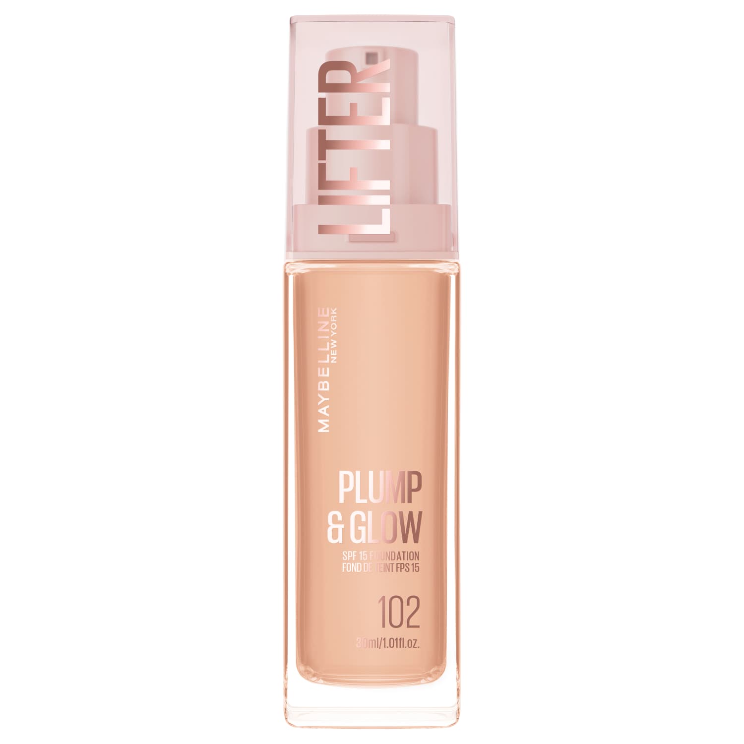 Tonālais krēms Maybelline Plump&Glow 102