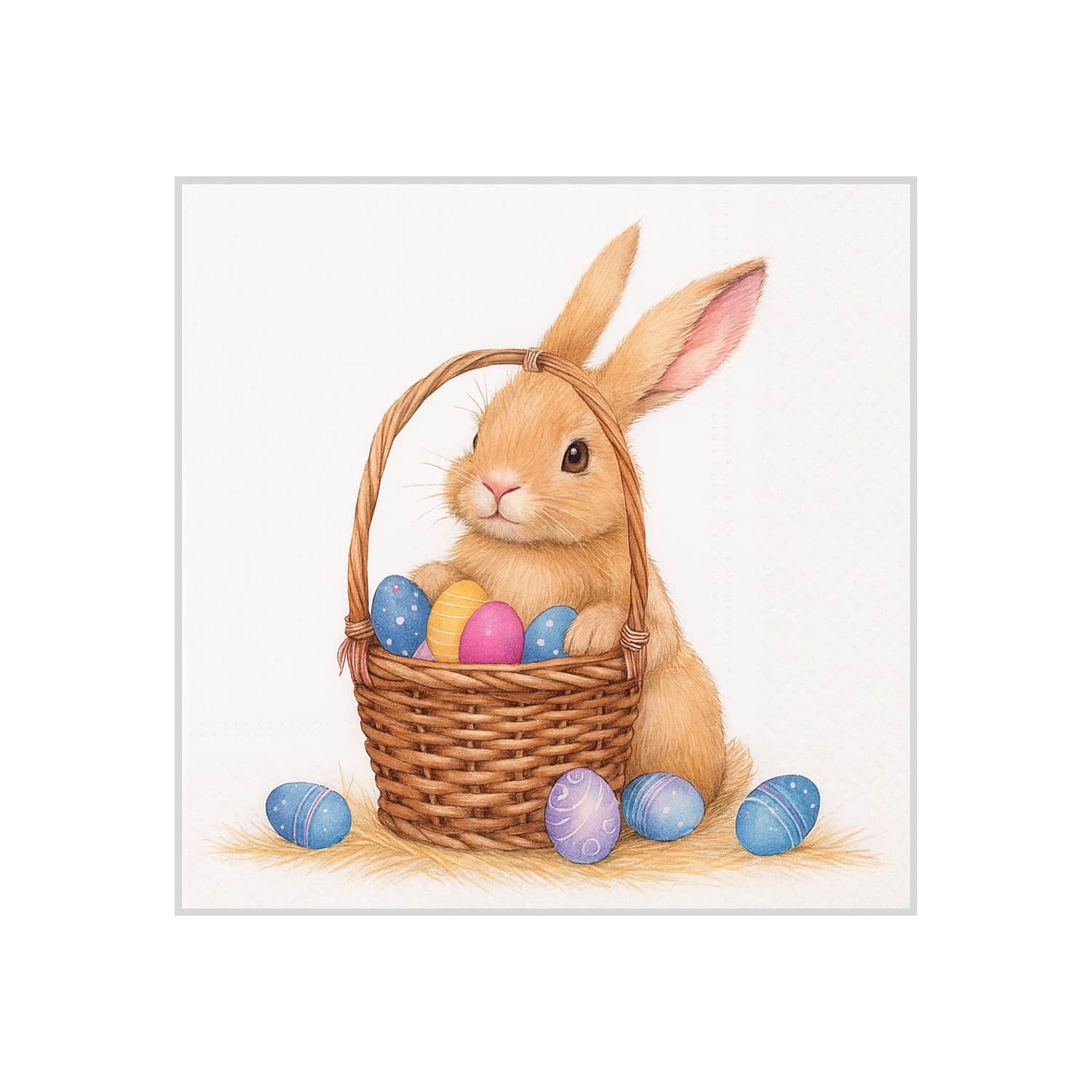 Salvrätik. Subtle Bunny 33x33cm Paw ES26