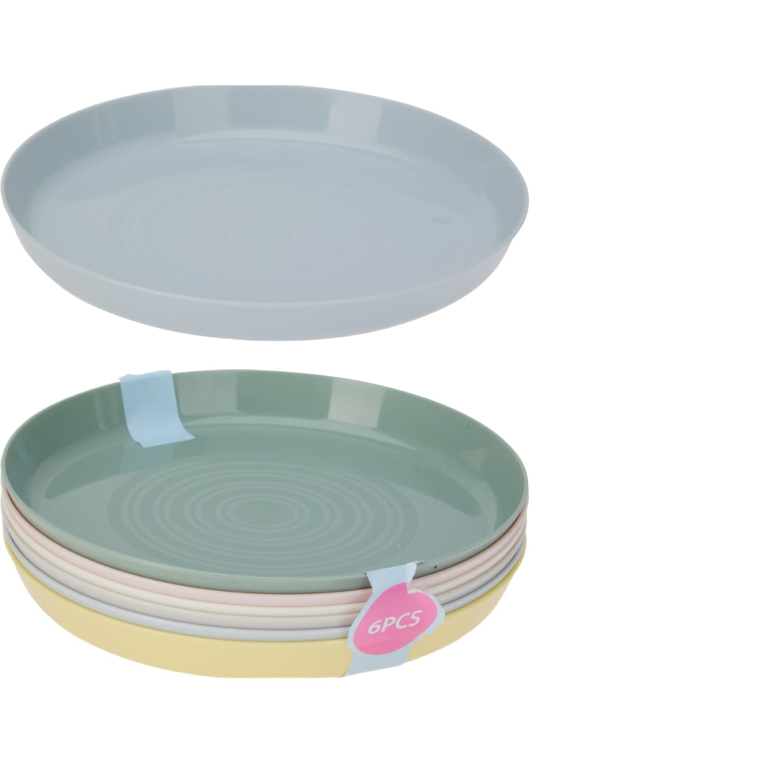 Plastikinės lėkštės, 6 vnt., SO26