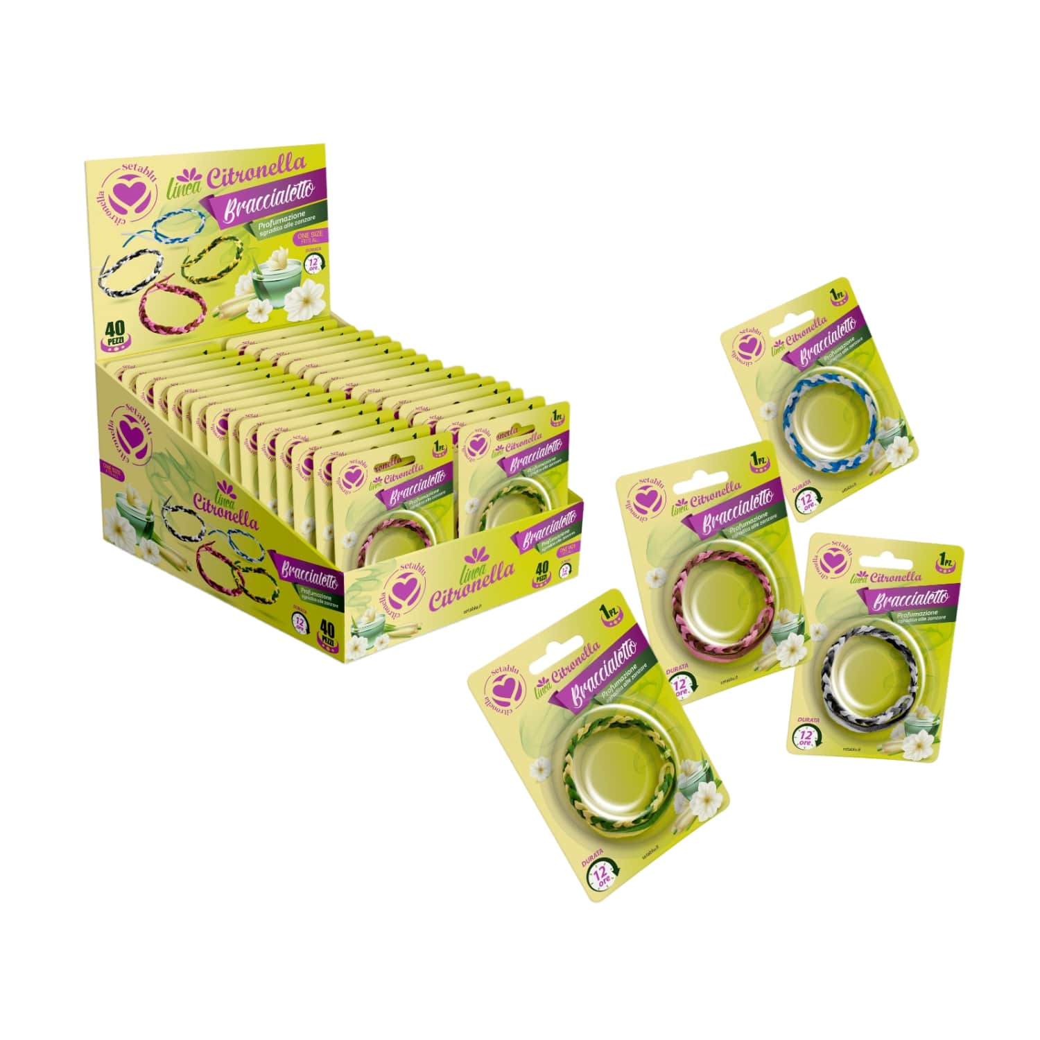 Odu atbaidīšanas aproces Citronella 1gab.