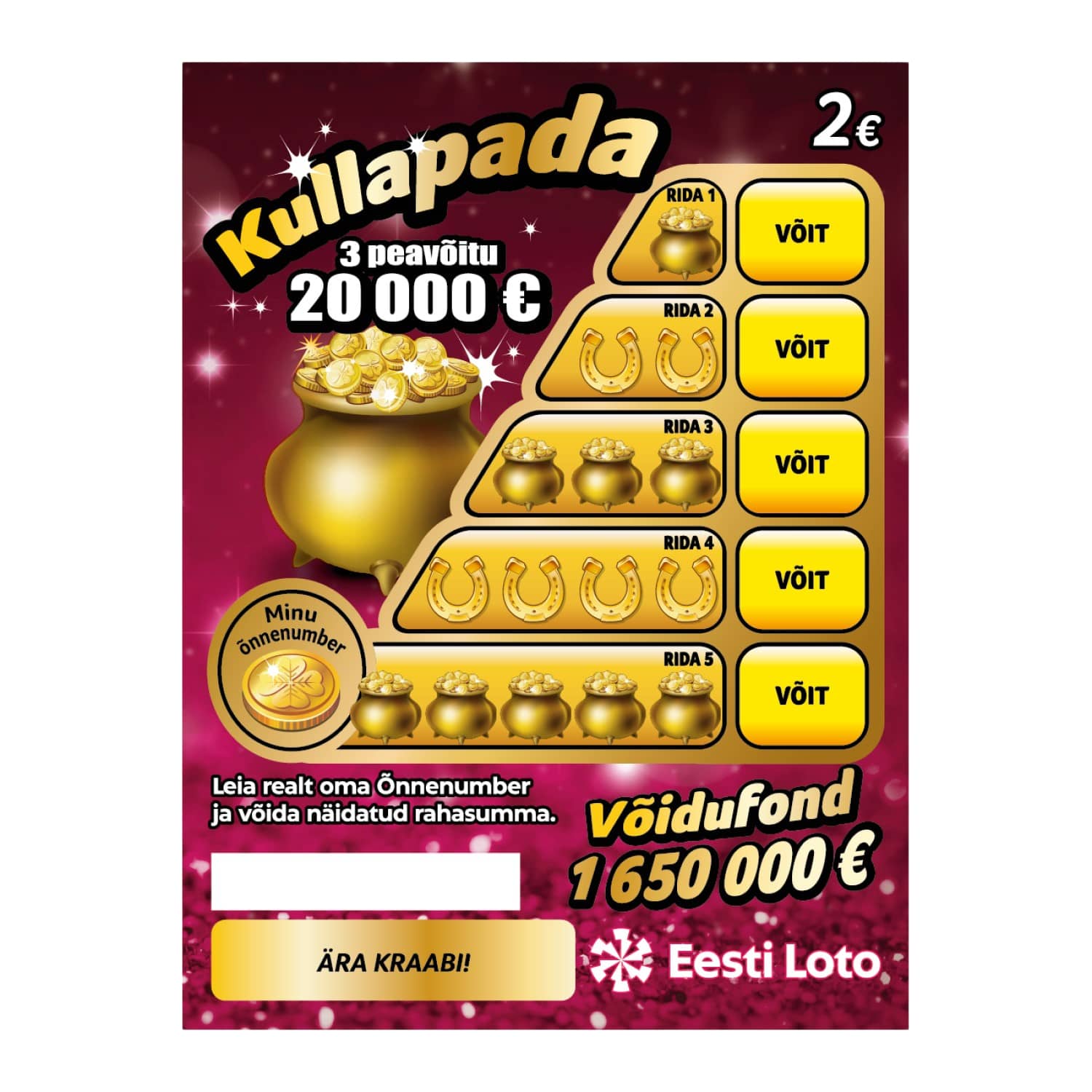 Kiirloterii Kullapada 15