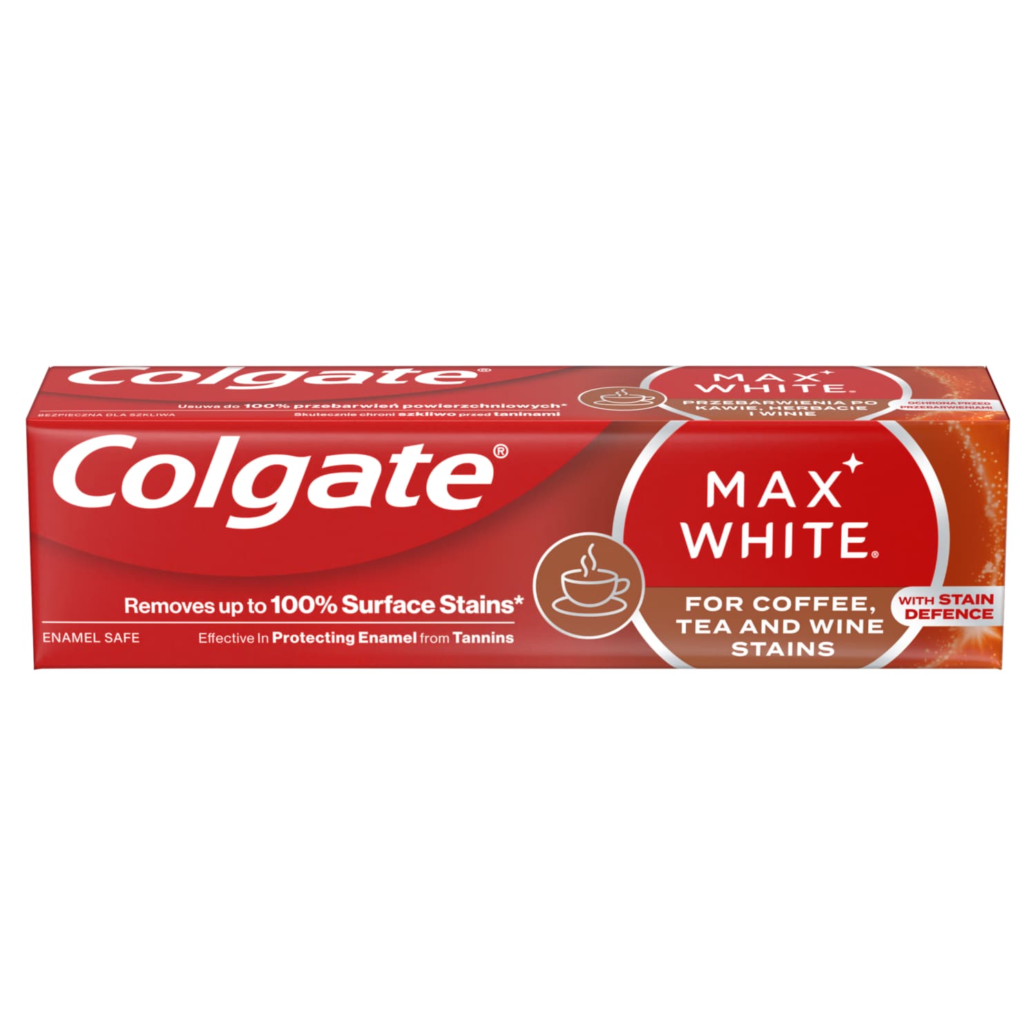 Zobu p.Colgate Max White Coffee,Tea&Wine 75ml