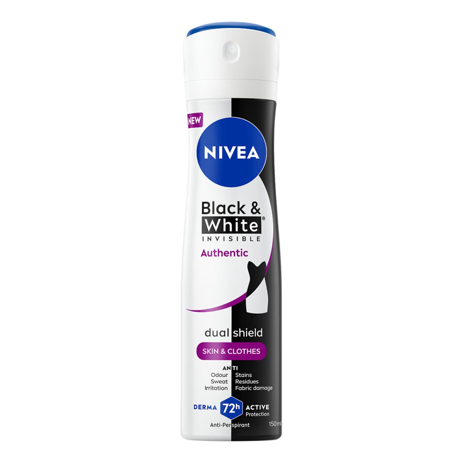 Antipersp. Black&White Authentic Nivea 150ml