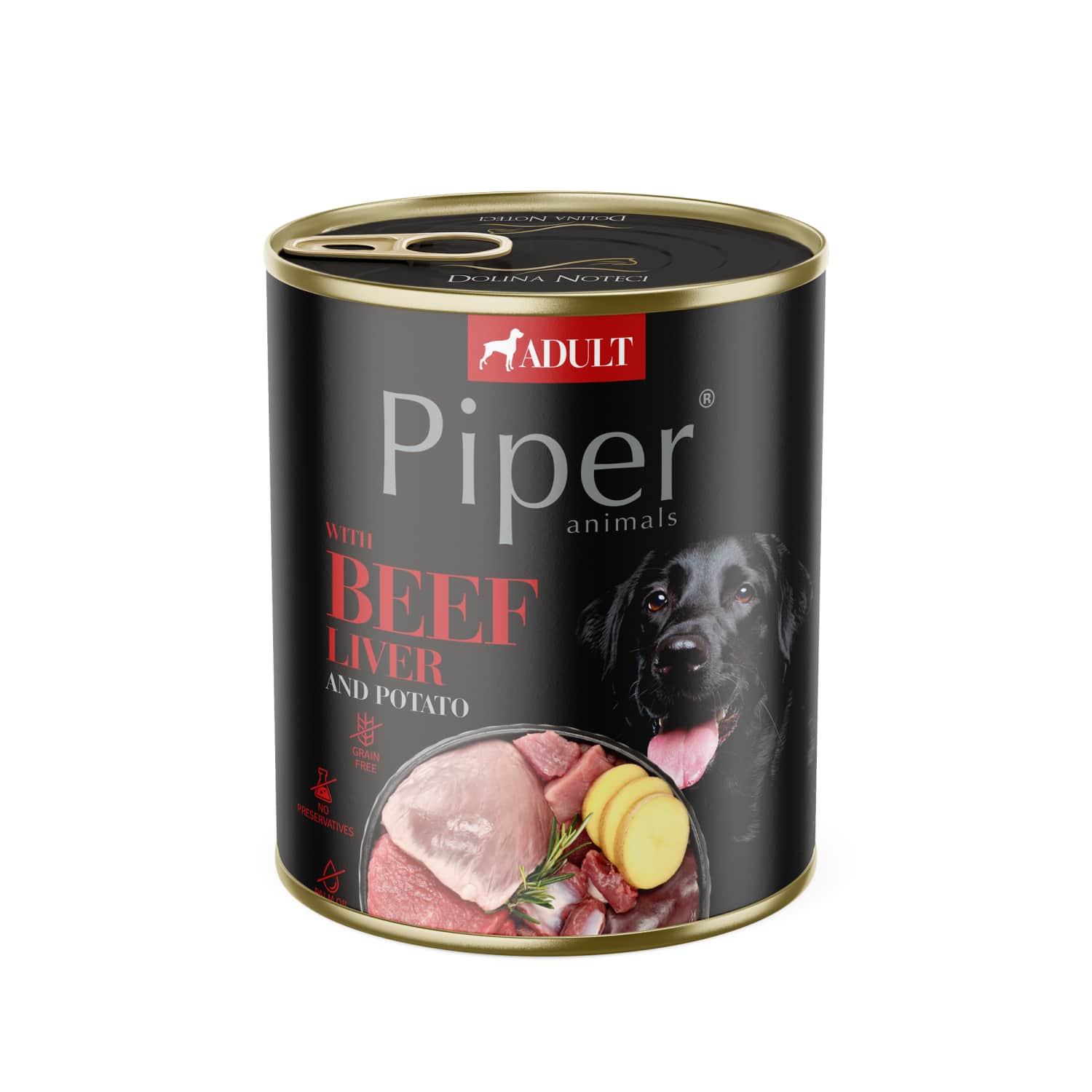 Šunų ėdalas PIPER, kepenėlėm., bulvėm., 800 g