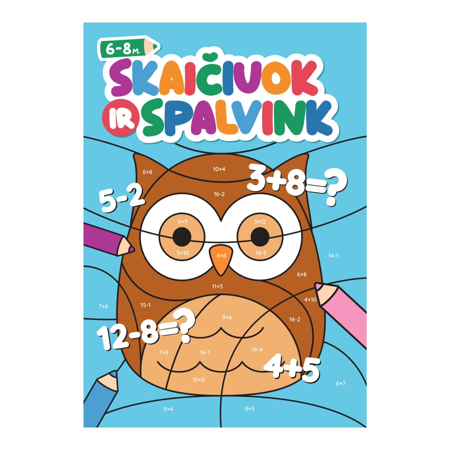 Knyga SKAIČIUOK IR SPALVINK. UŽDUOČIŲ SPALV.