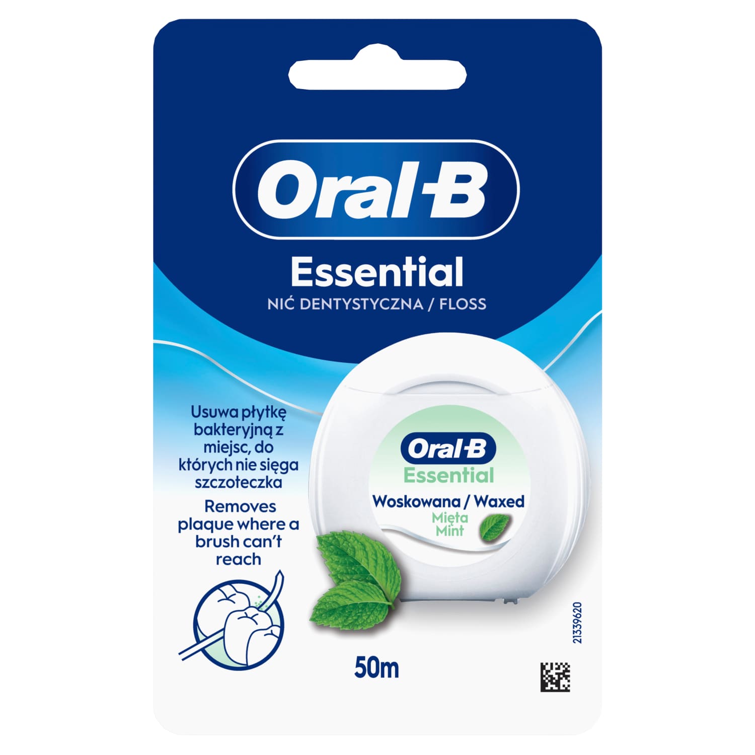 Zobu diegs Oral B Essential Waxed Mint 50m