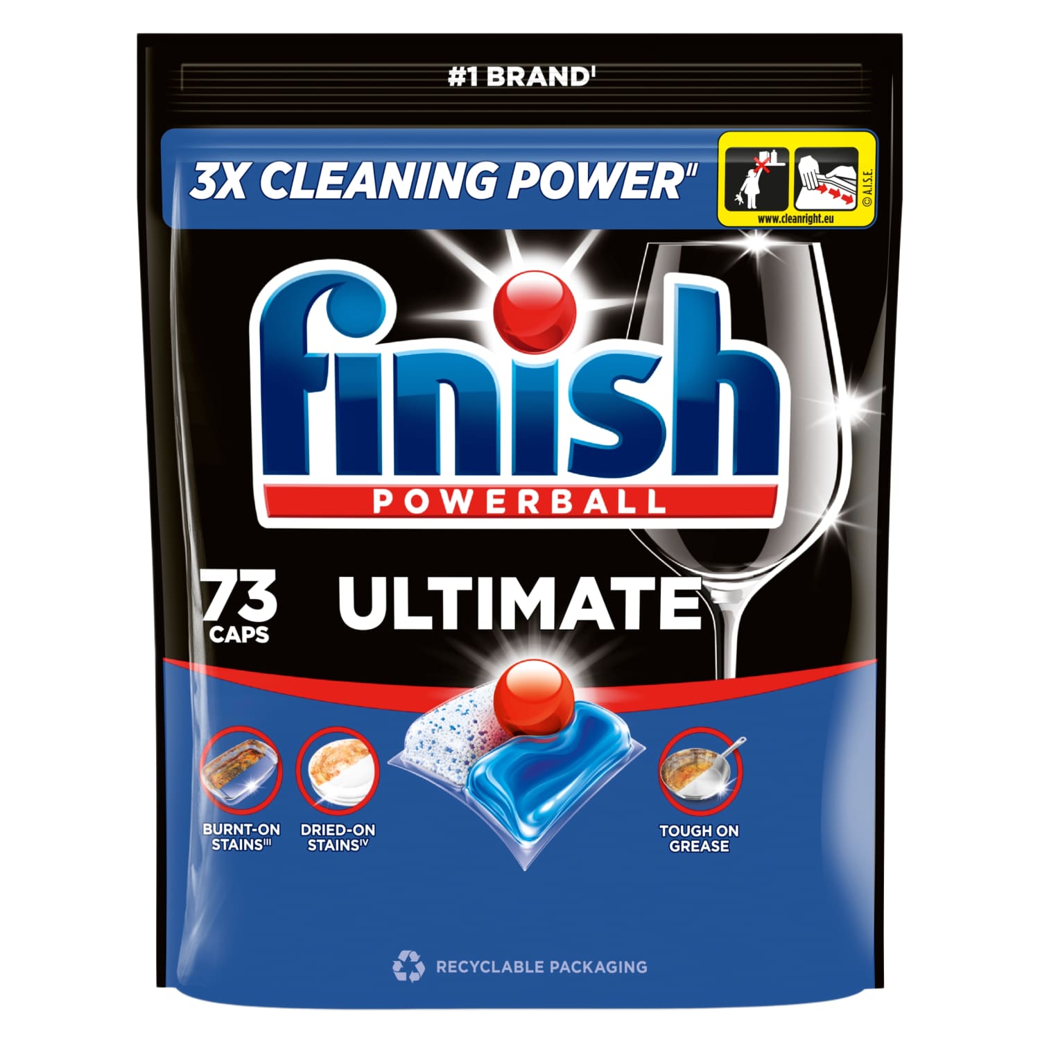 Nõudepes. tabletid Finish Ultimate Lemon 73tk