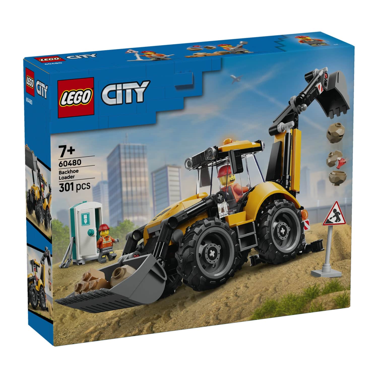 Konstr. Lego dzeltens iekrāvējs 60480