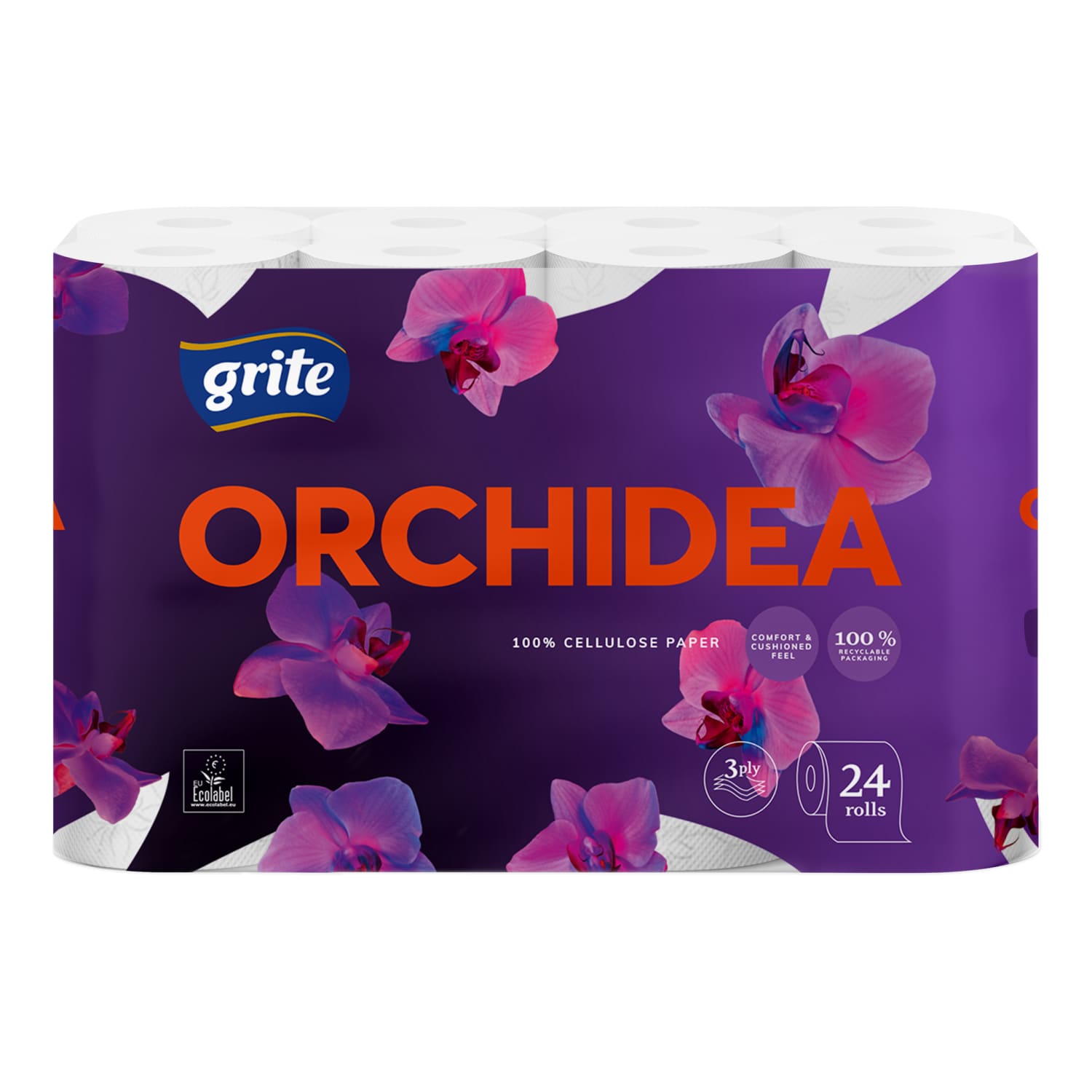 Tualetin. pop. GRITE ORCHIDEA, 3 sl., 24 rit.