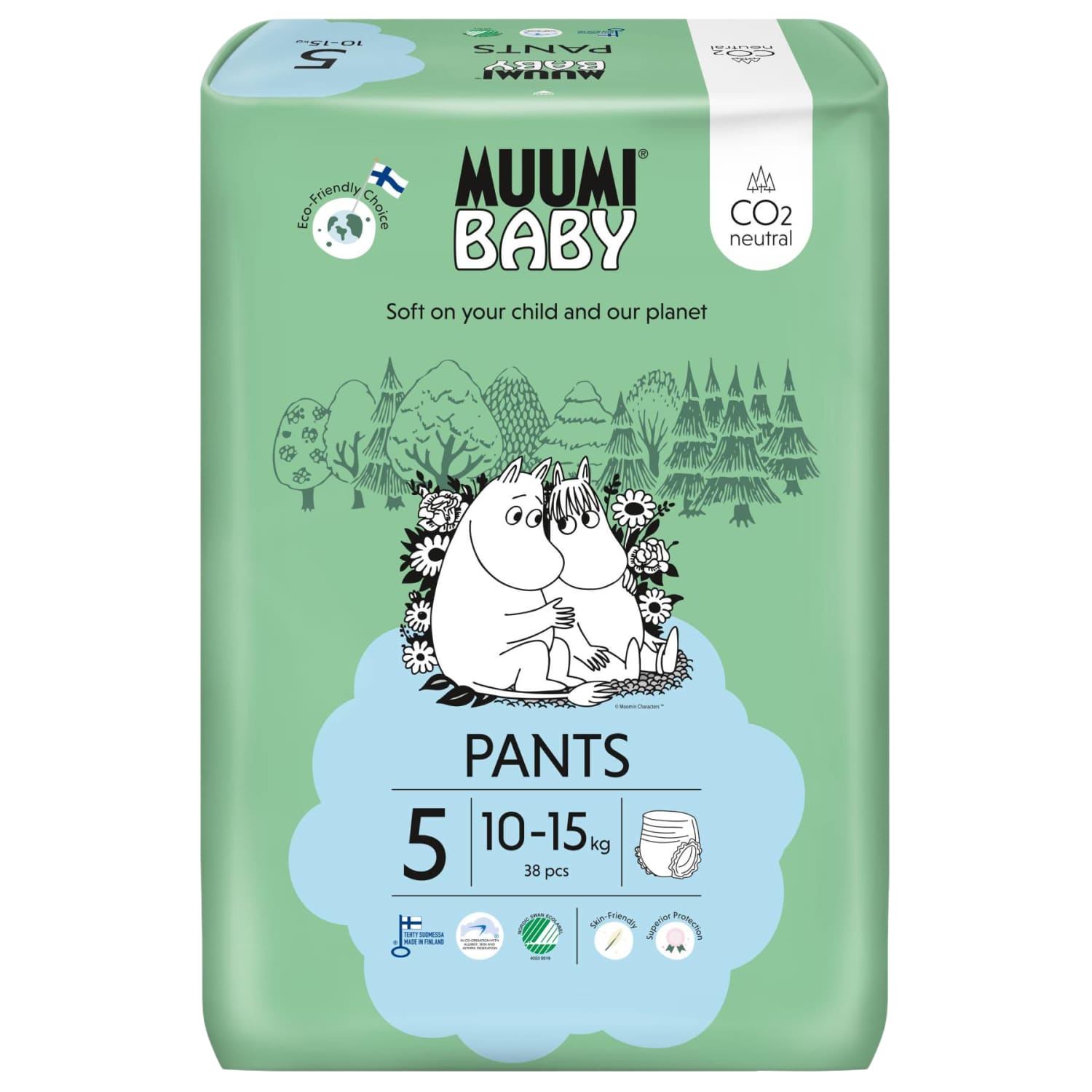 Püksmähkmed Muumi Baby Nr5 10-15kg 38tk
