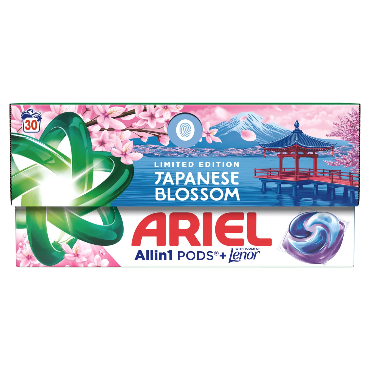 Pesukapslid Ariel Japanese Blossom 30tk