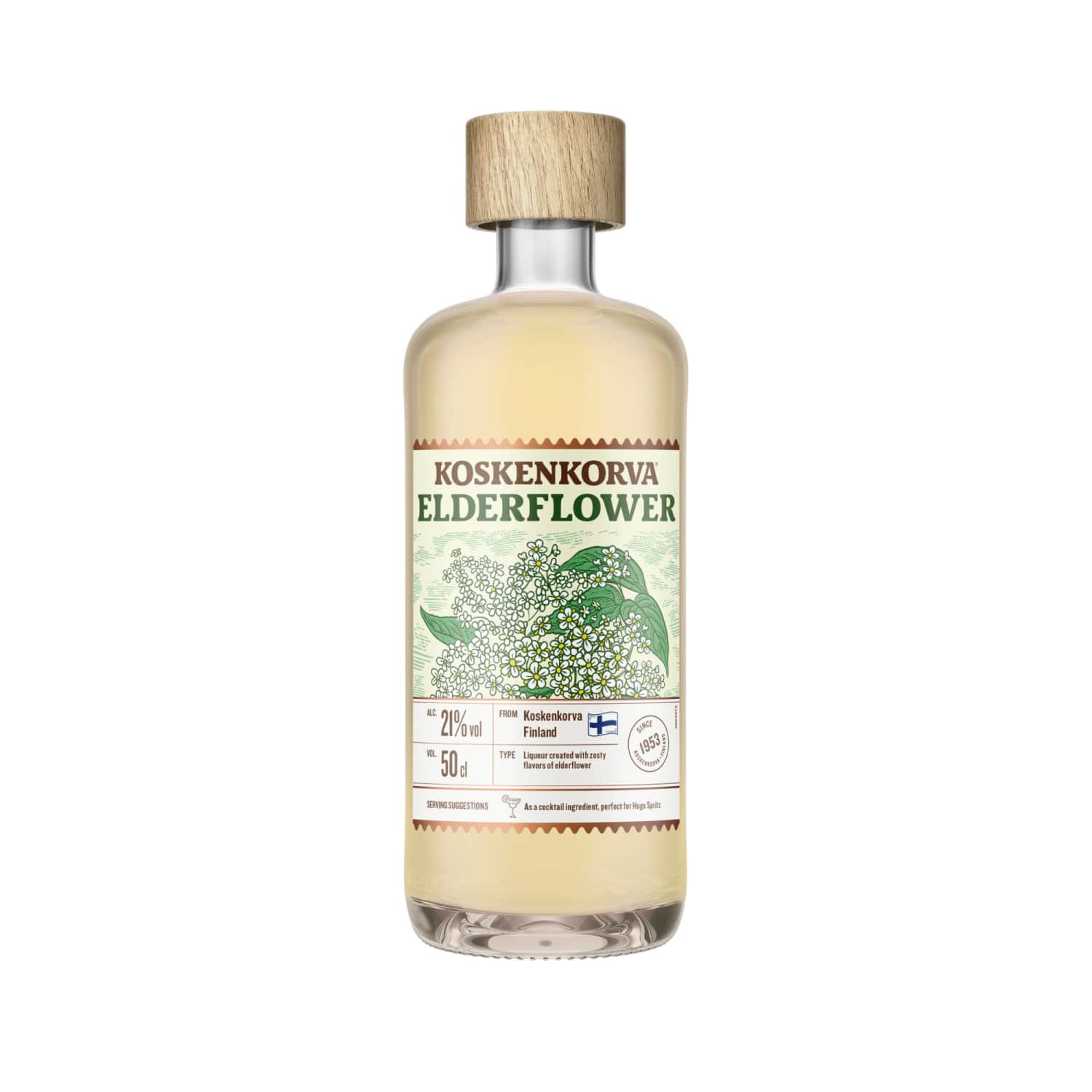 Liköör Koskenkorva Elderflow Liquer 21% 0,5l
