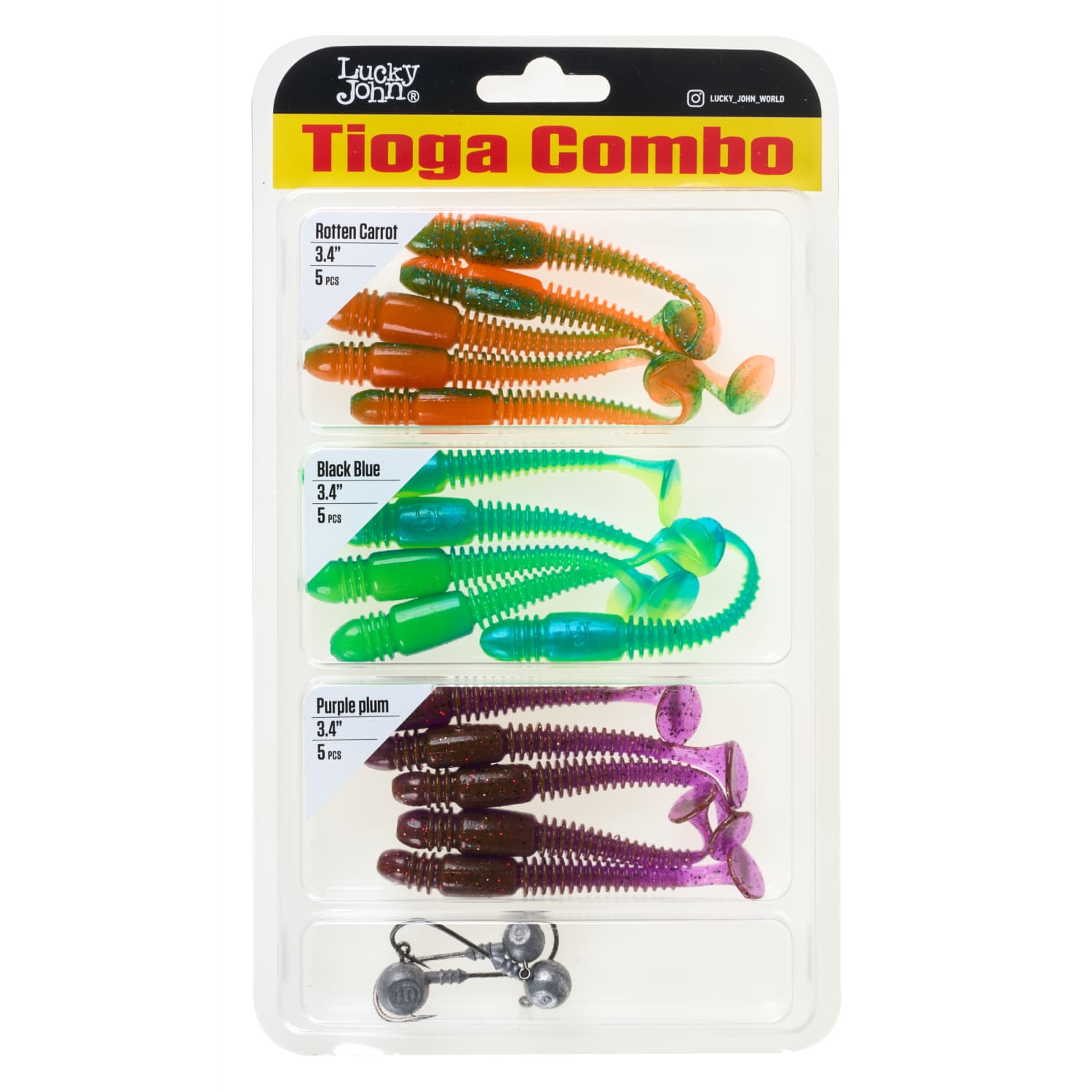 Lucky John TIOGA 3.4in (8.64) komplekts