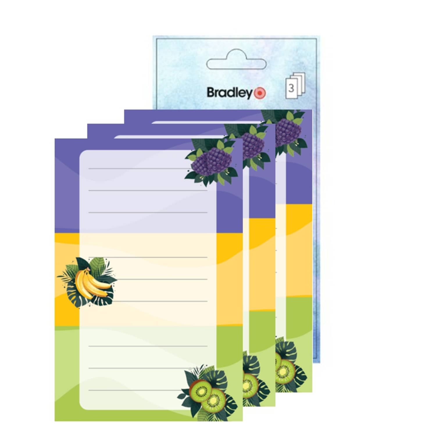 Vihikukleebis Bradley 9tk Fruits