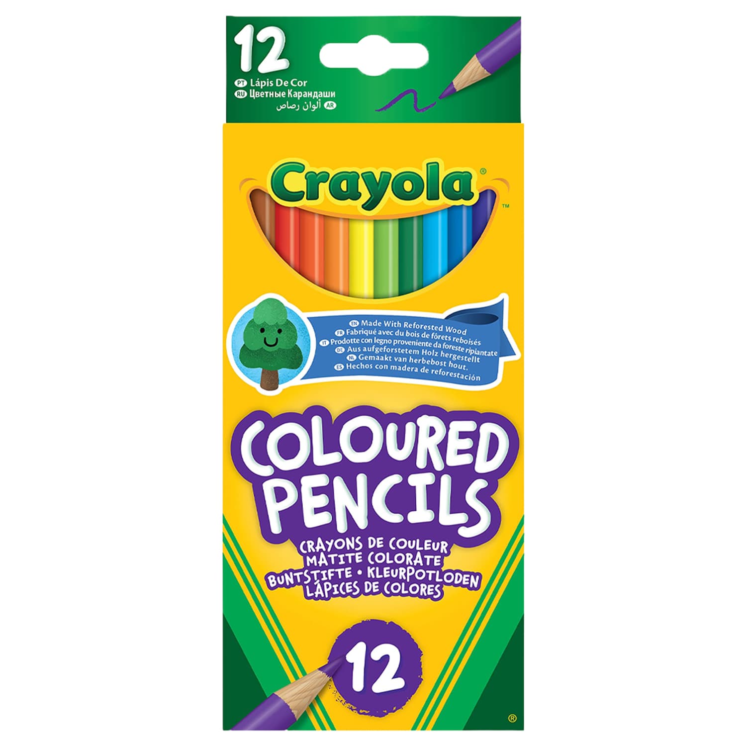 Krāsainie zīmuļi Crayola 12 gab