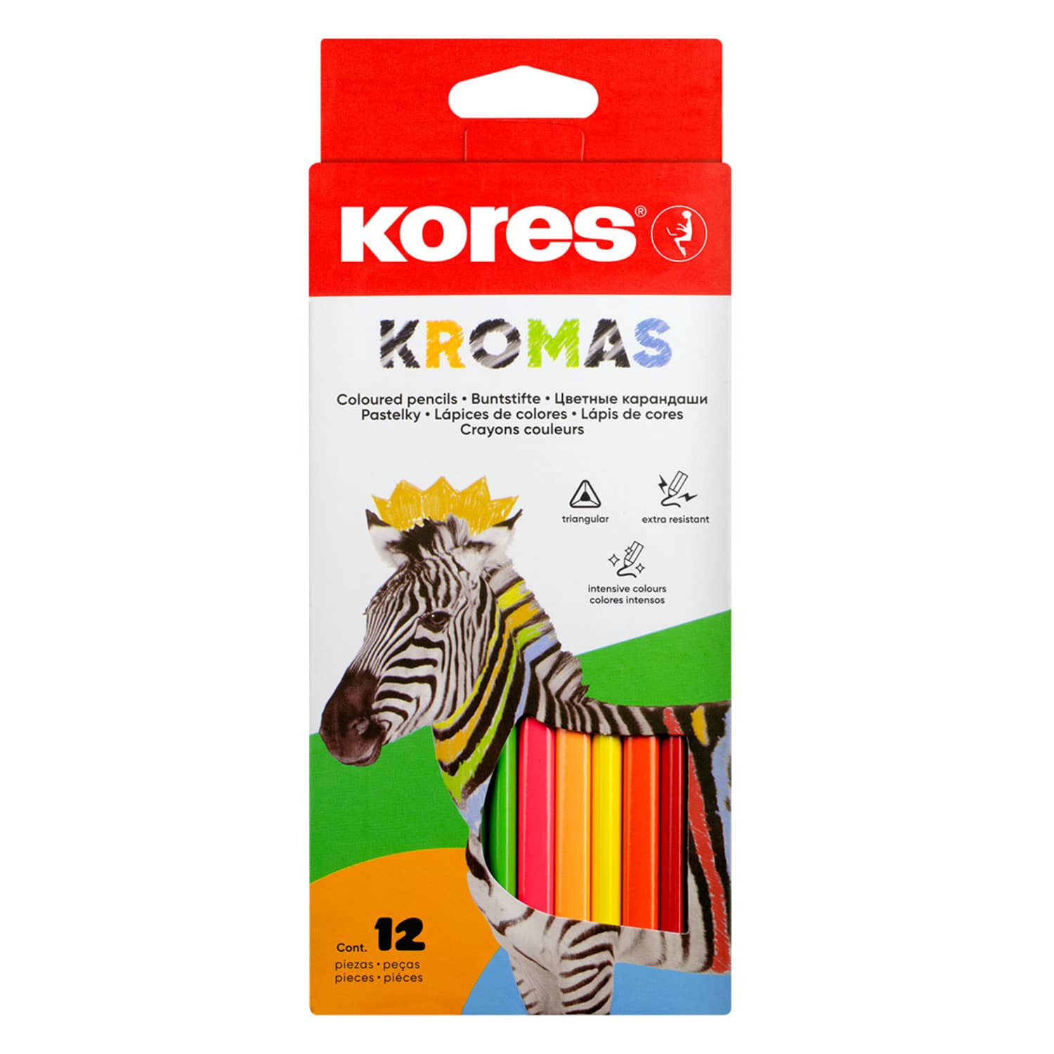 Sp.pieštukai KORES KROMAS, 3 mm, 12 vnt.