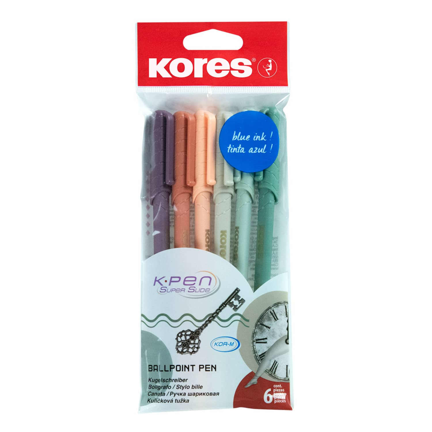 Lodīšu pildspalva Kores K0R-M 6gb 1mm