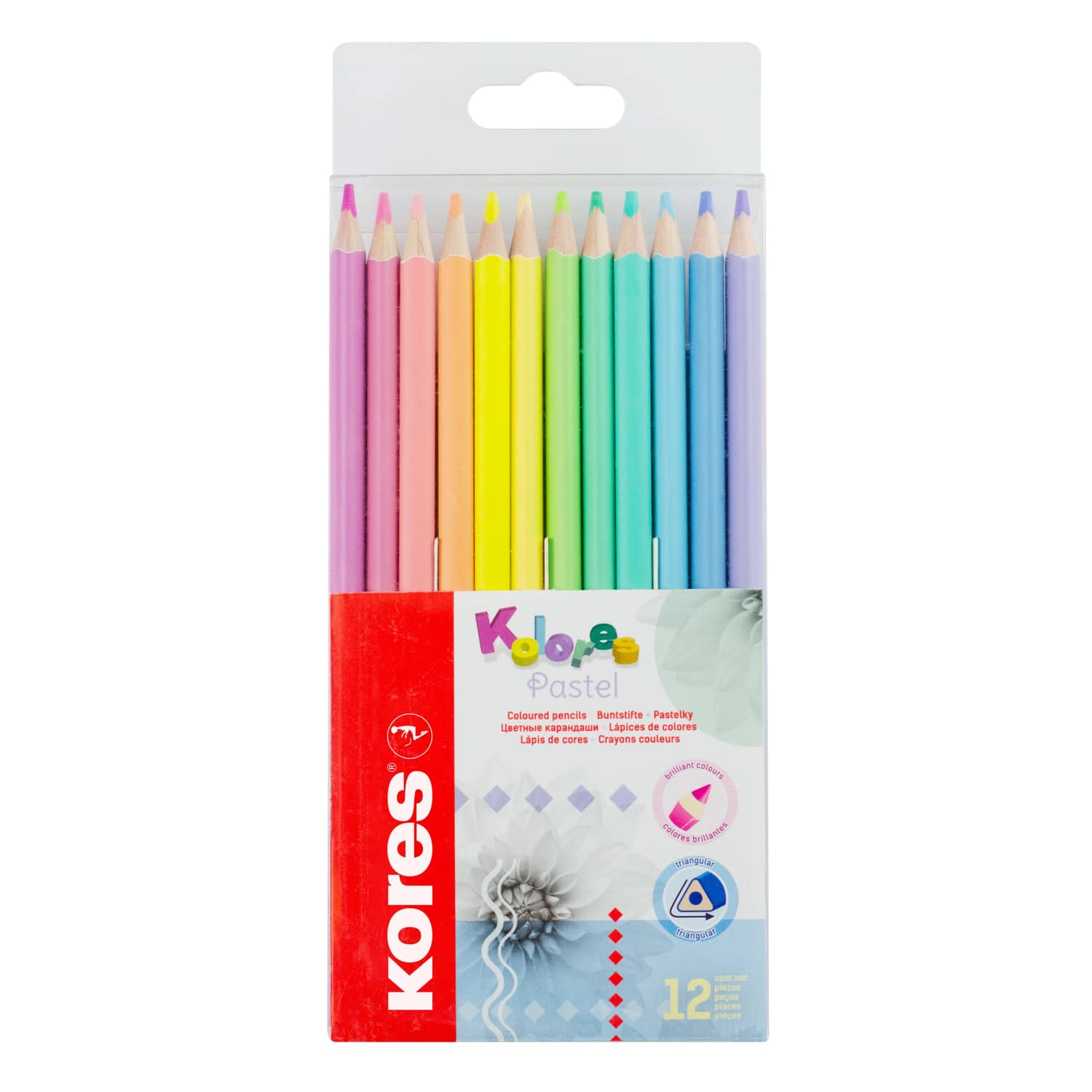 Krāsainie zīmuļi Kores Kolores 12gb. 3mm