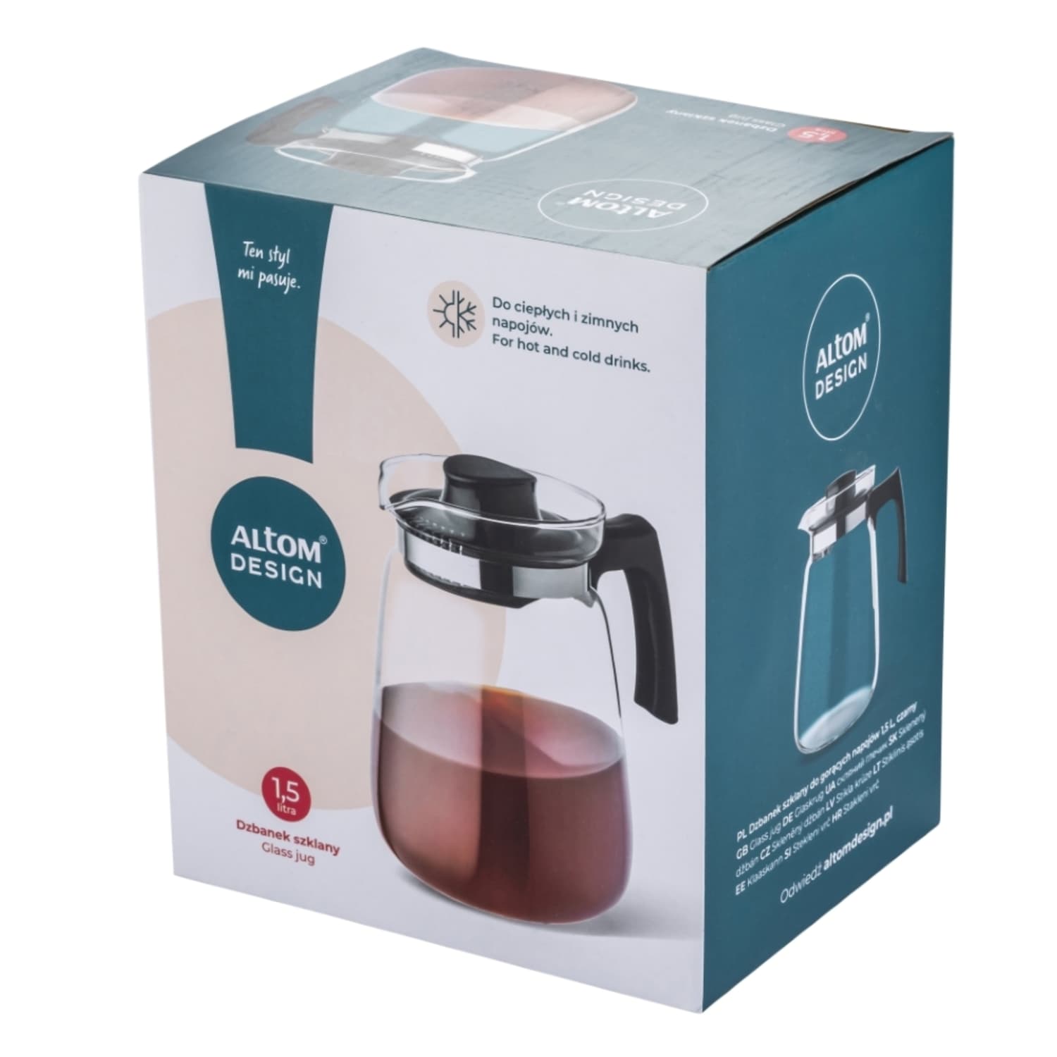 Stiklinis ąsotis ALTOM DESIGN, 1,5 l, AW26