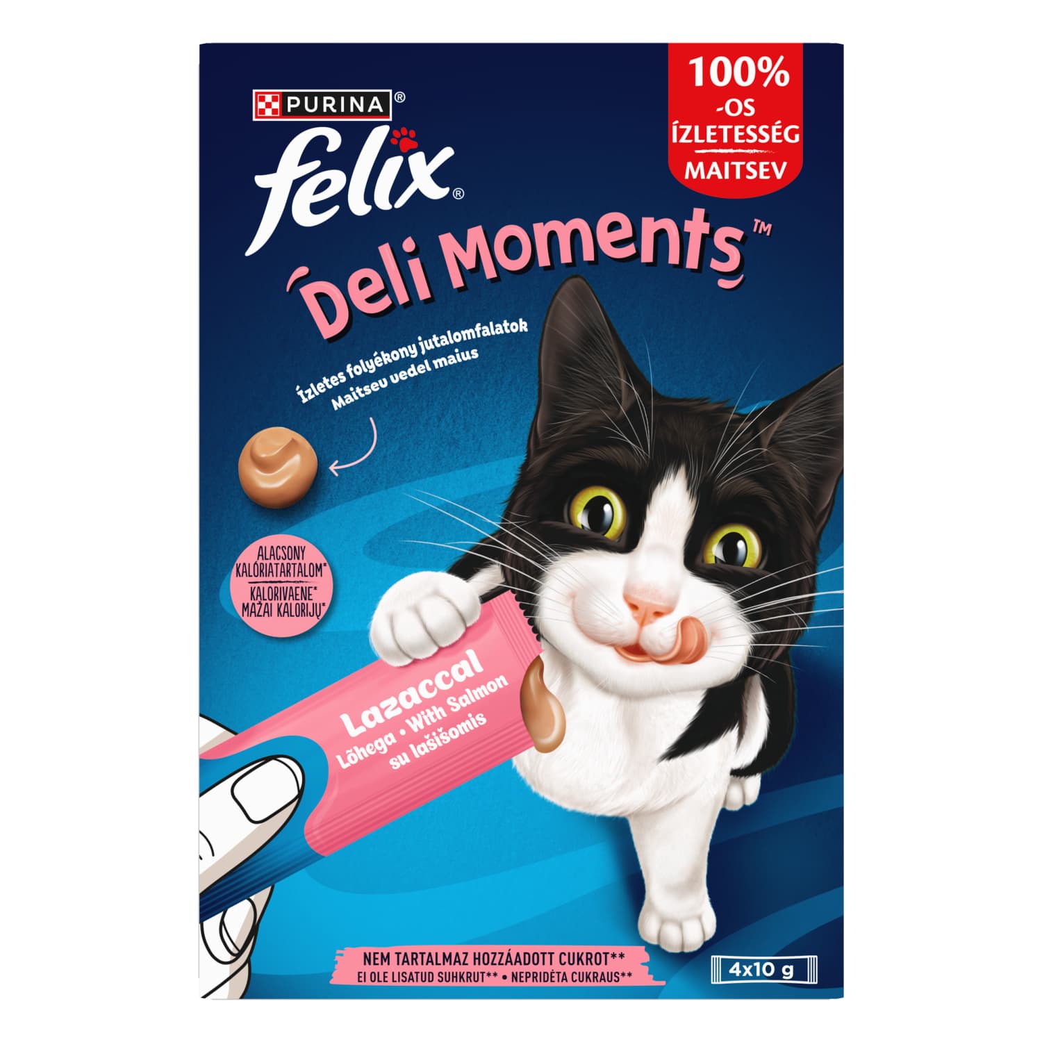 Kaķu kons. Felix Deli Moments ar lasi 4x10g