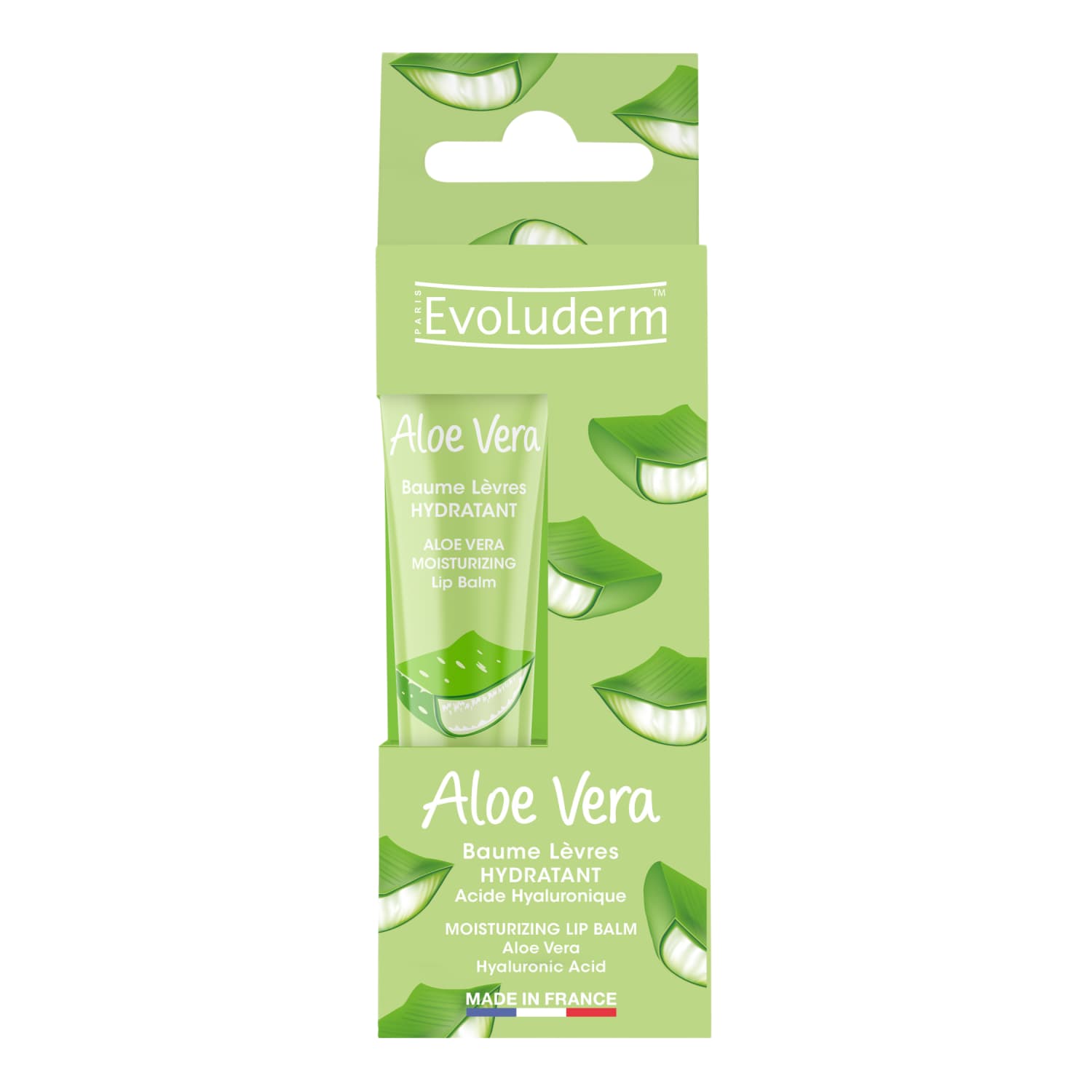 Lūp.bal. Evoluderm Aloe Vera Hyal. mitr. 15ml