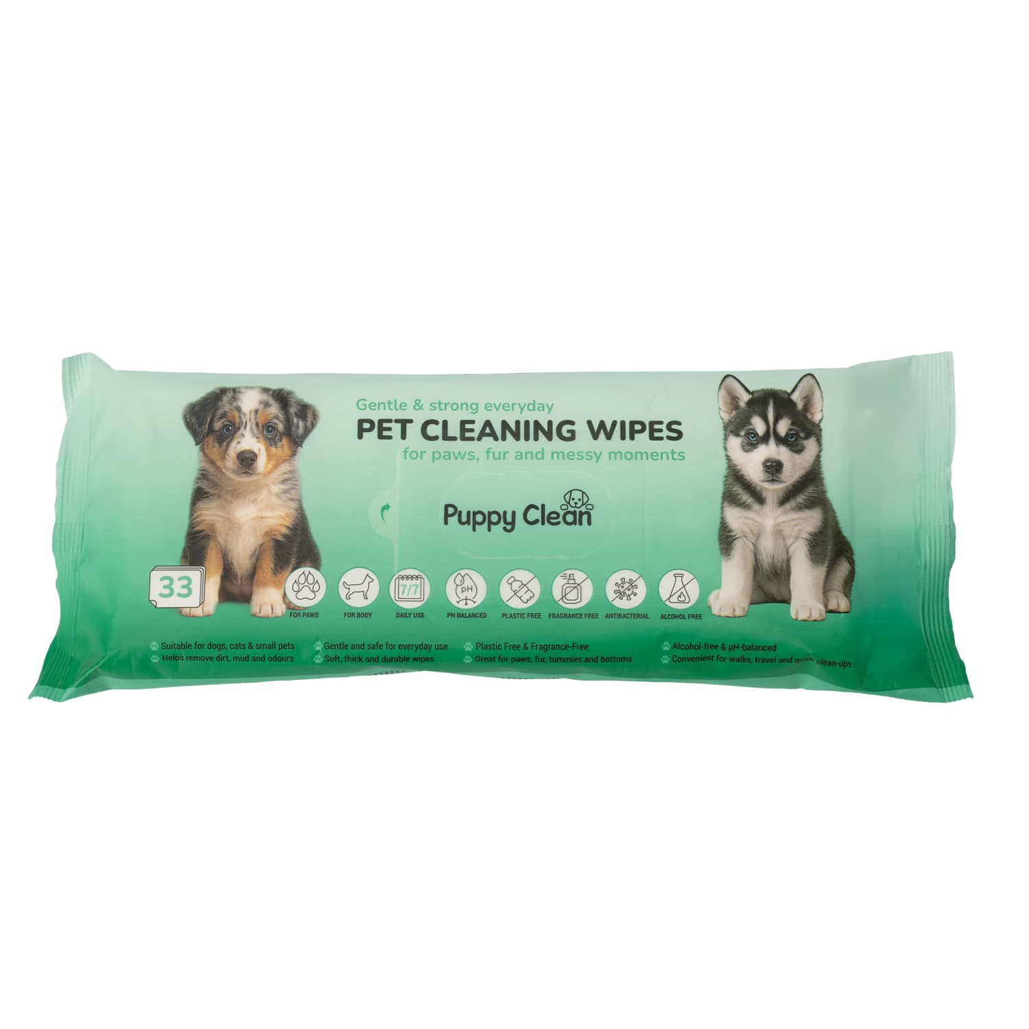 Lemmikloomade puhastuslapid PuppyClean 33tk