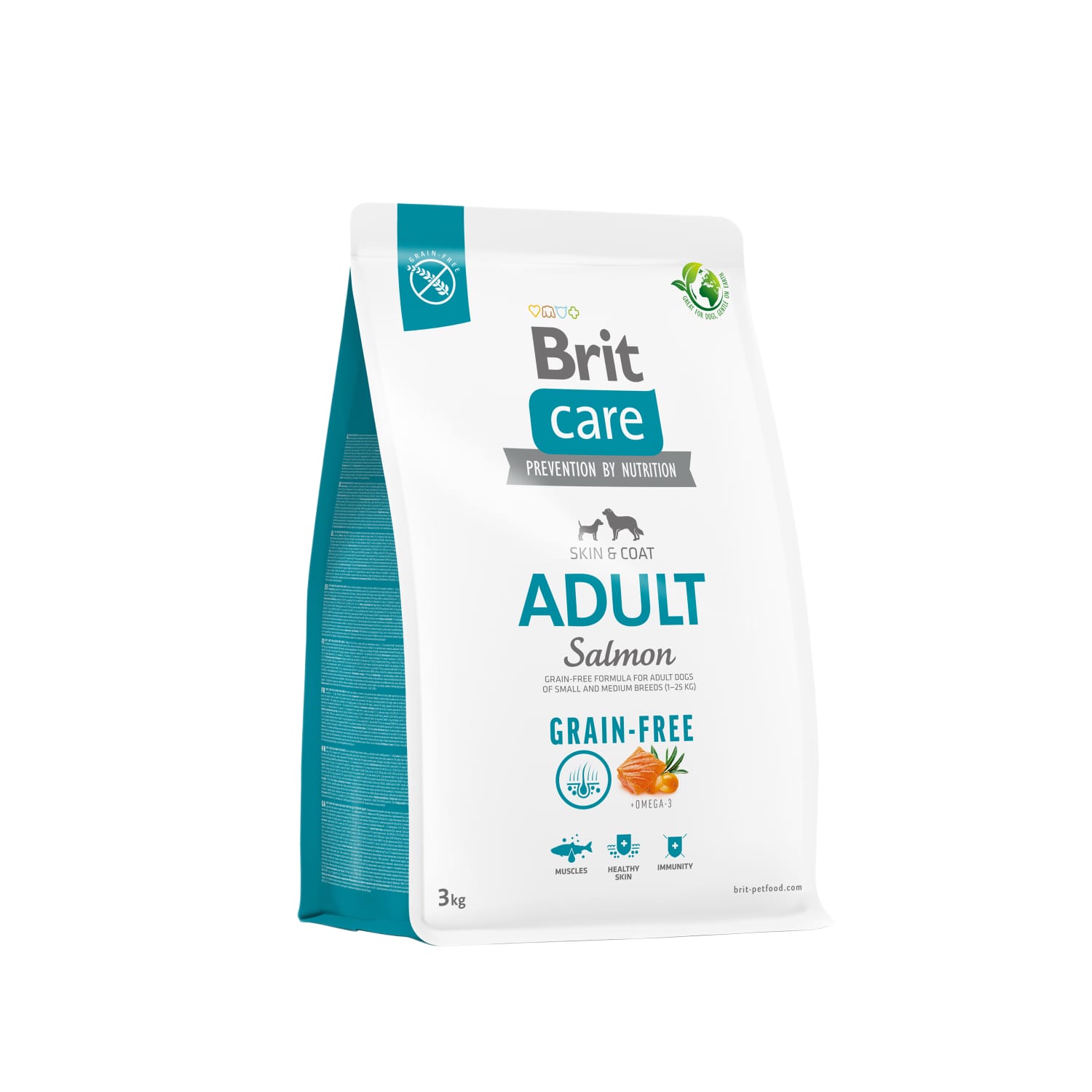 S.b.suņ.Brit Care Grainfree Adult ar lasi 3kg
