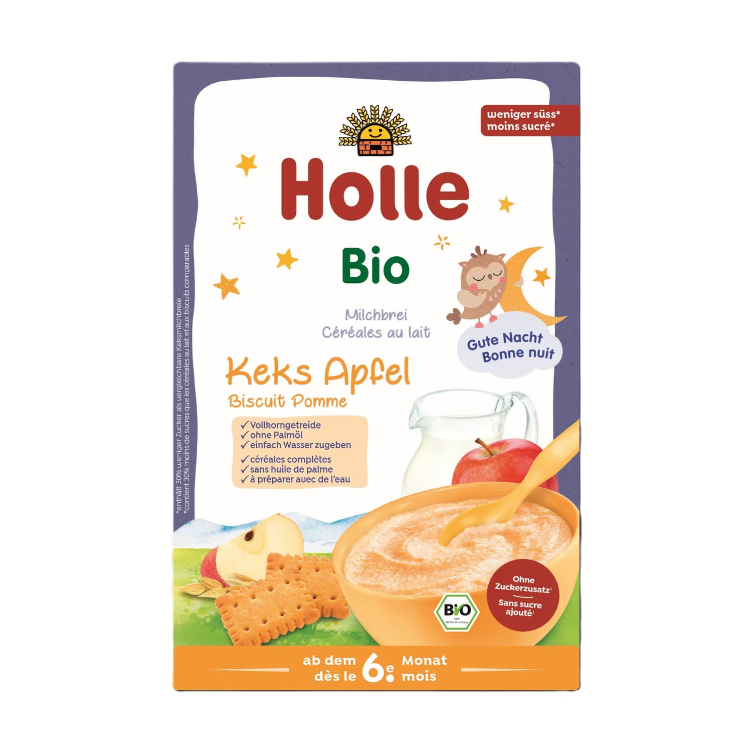 Ekol. pien. košė su saus. HOLLE, 6 mėn., 250g