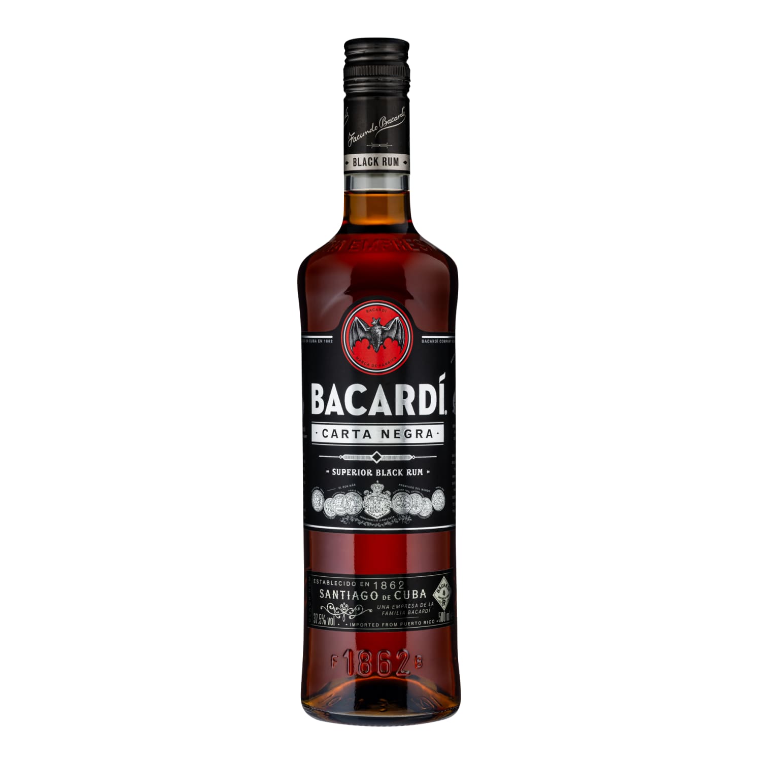 Rumm Bacardi Carta Negra 37,5%vol 0,5l