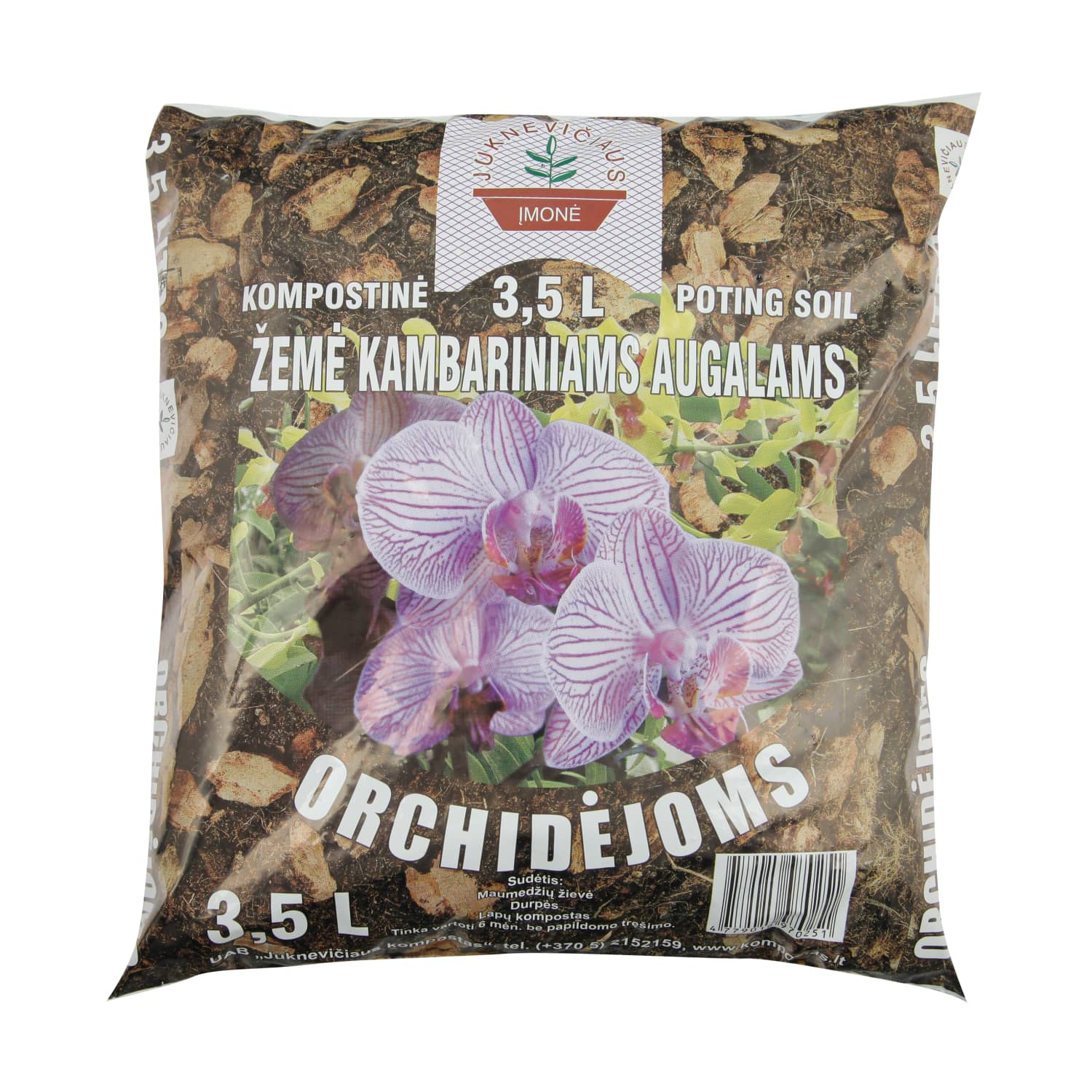 Orhideemuld, Juknevičiaus Kompostas 3,5l