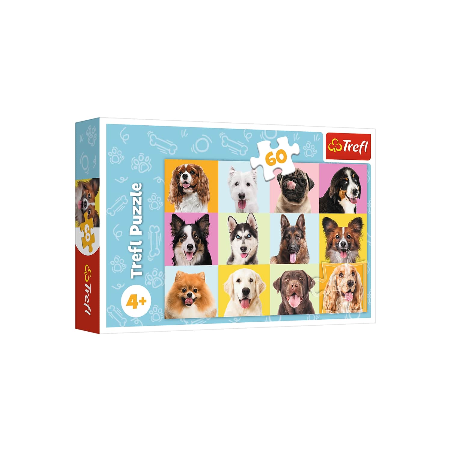 Žaislas dėlionė šuniukai 60vnt Trefl