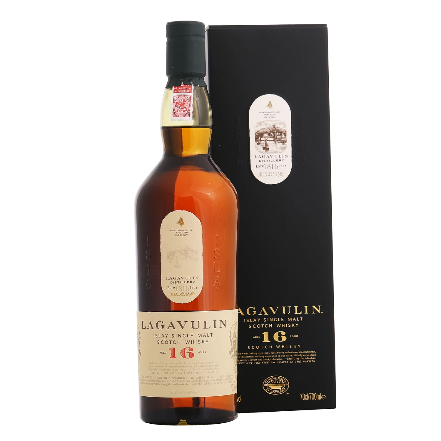 Viskijs Lagavulin 16YO dāvanu kastē 43% 0,7l